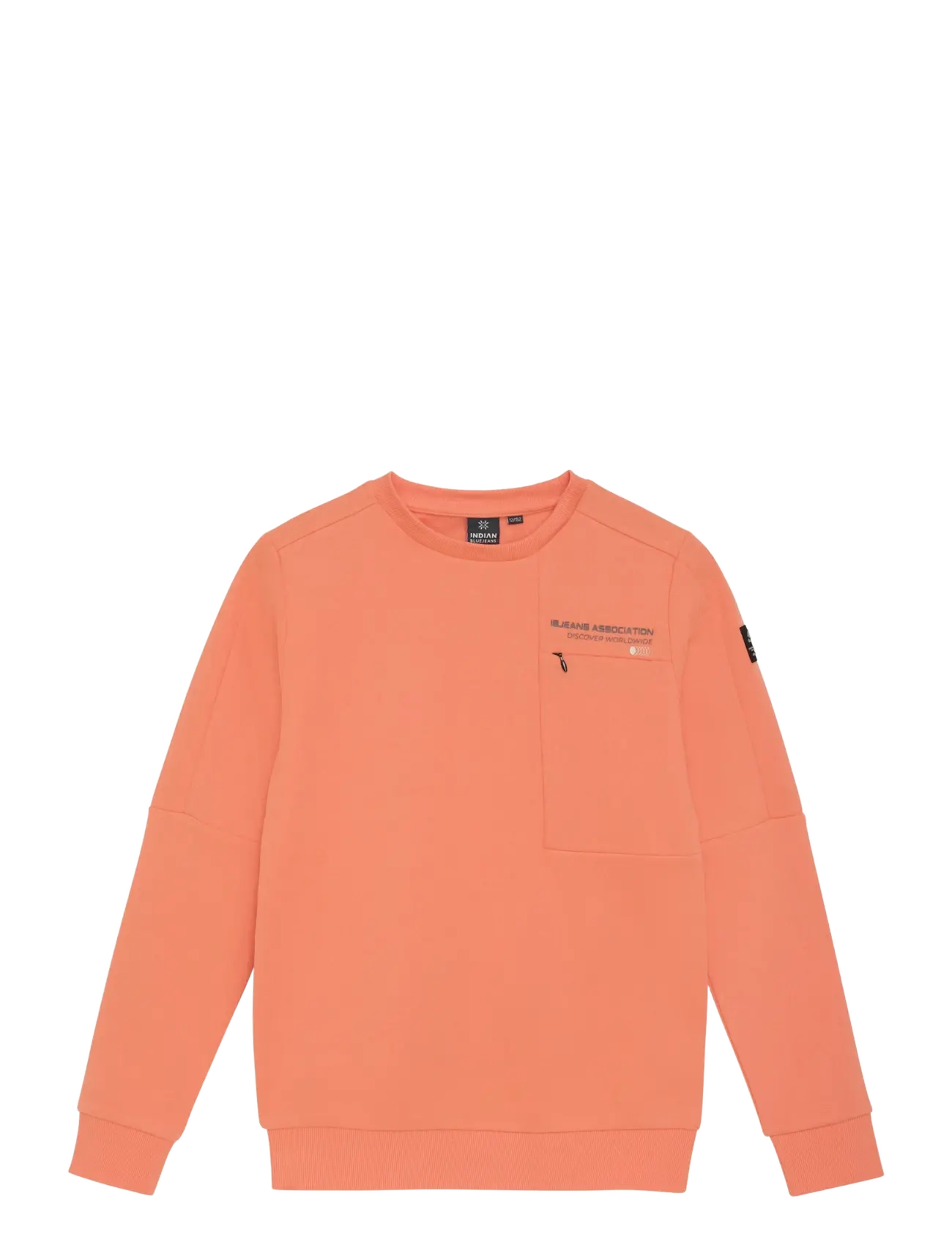 INDIAN Blau JEANS Pullover Chest Print Brushed Orange - 116 - Kinder