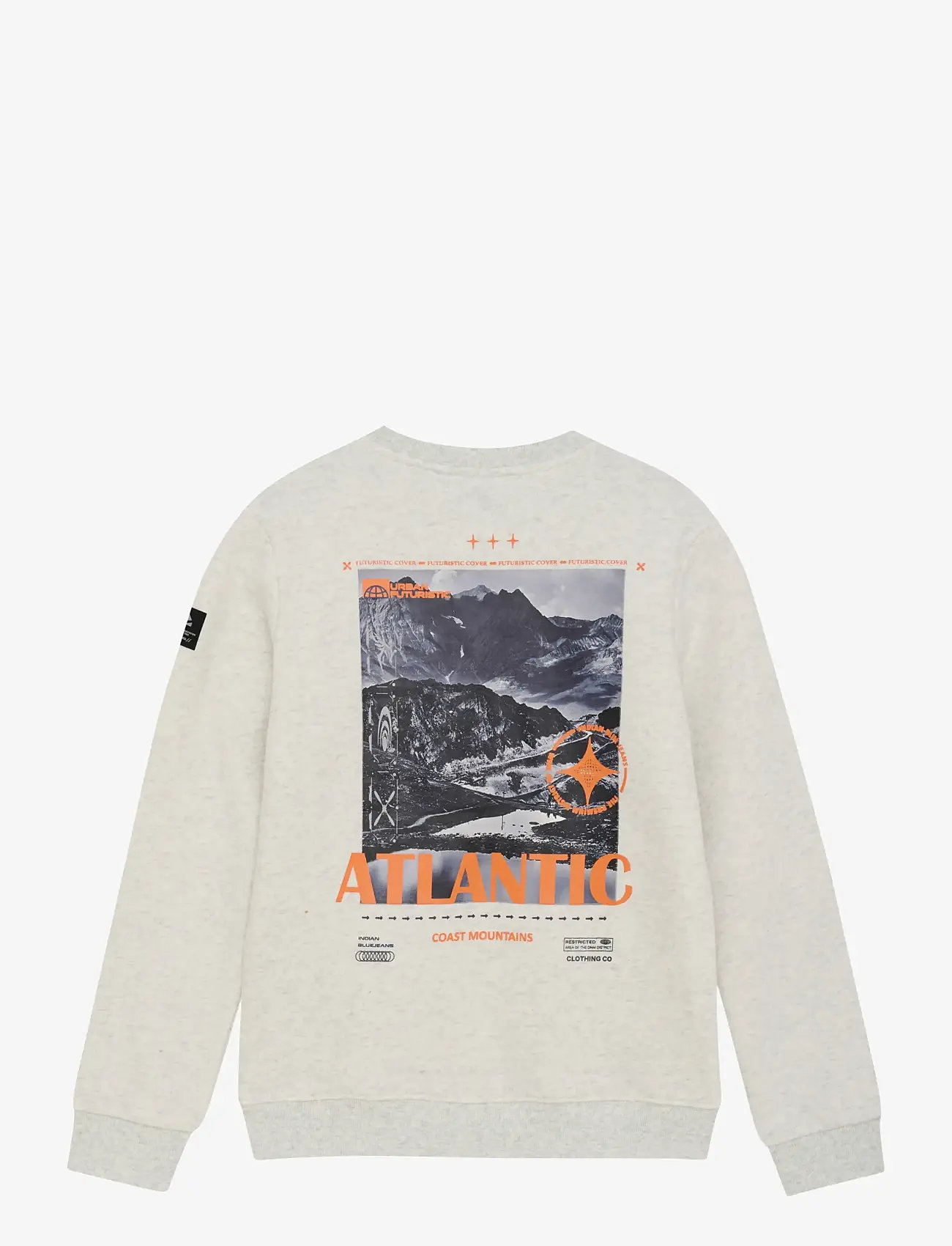 Indian Blue Jeans - Loose fit Sweat Melange - sweatshirts - light grey melange - 2