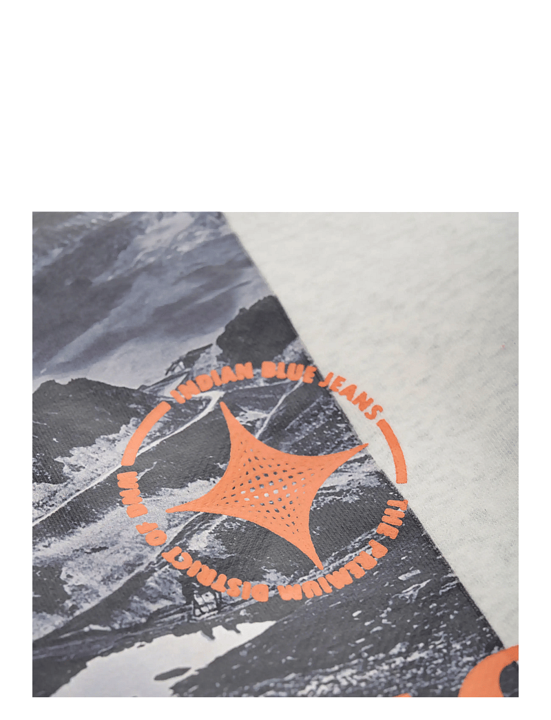 Indian Blue Jeans - Loose fit Sweat Melange - sweatshirts - light grey melange - 3