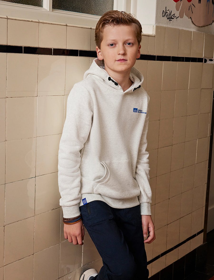Indian Blue Jeans - Hoodie Limited Apparel - hupparit - light grey melange - 0