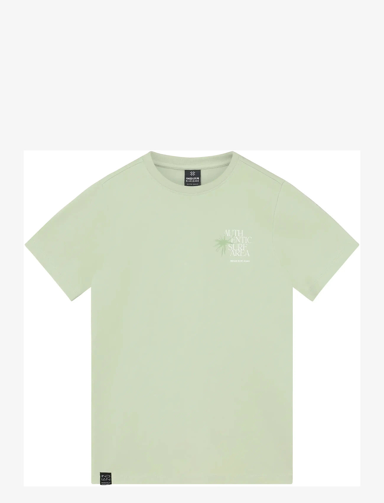 Indian Blue Jeans - T-Shirt Chest and Backprint - kurzärmelige - laurel green - 0