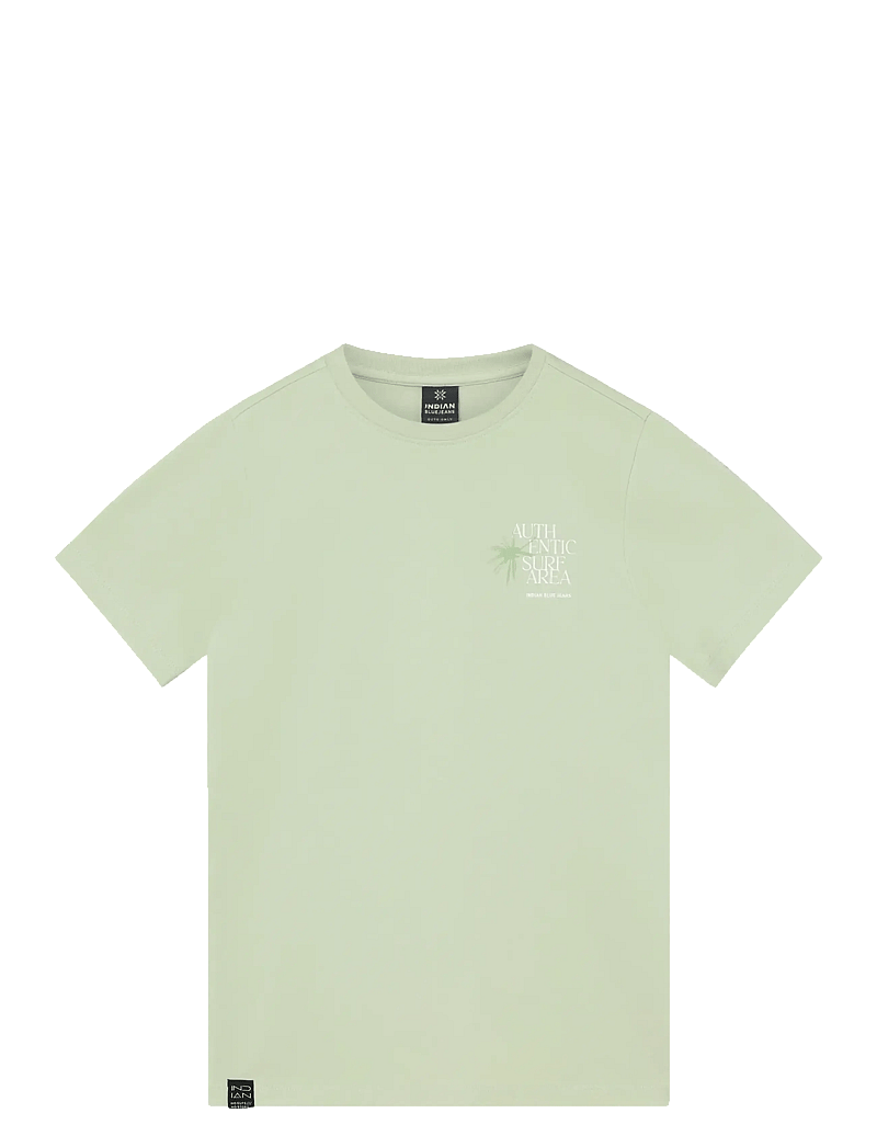 Indian Blue Jeans - T-Shirt Chest and Backprint - kurzärmelige - laurel green - 0