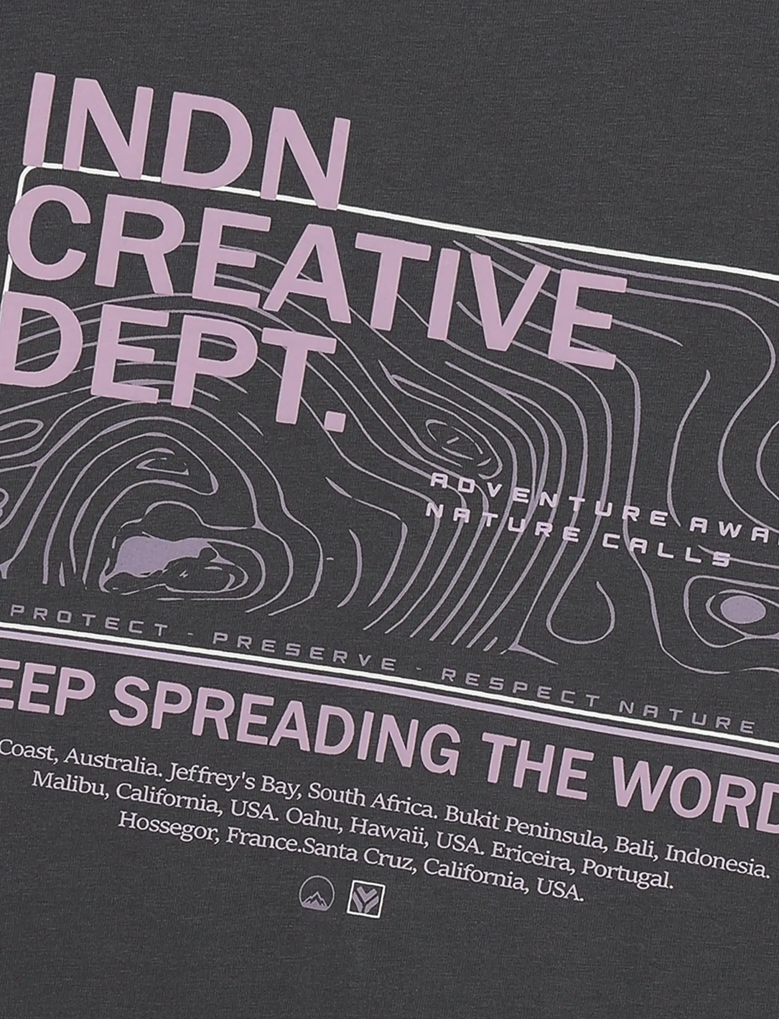 Indian Blue Jeans - T-Shirt Creative - kurzärmelige - washed grey - 2