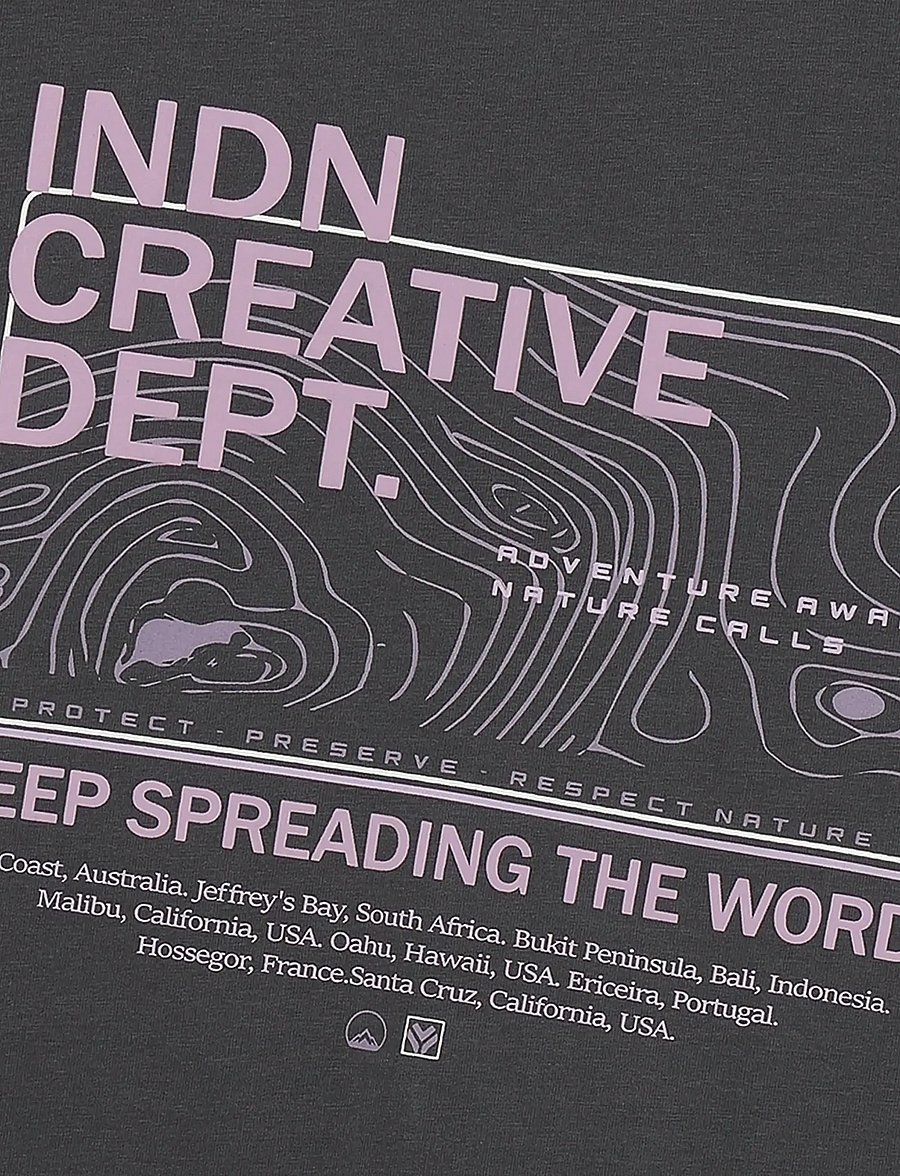 Indian Blue Jeans - T-Shirt Creative - short-sleeved t-shirts - washed grey - 2