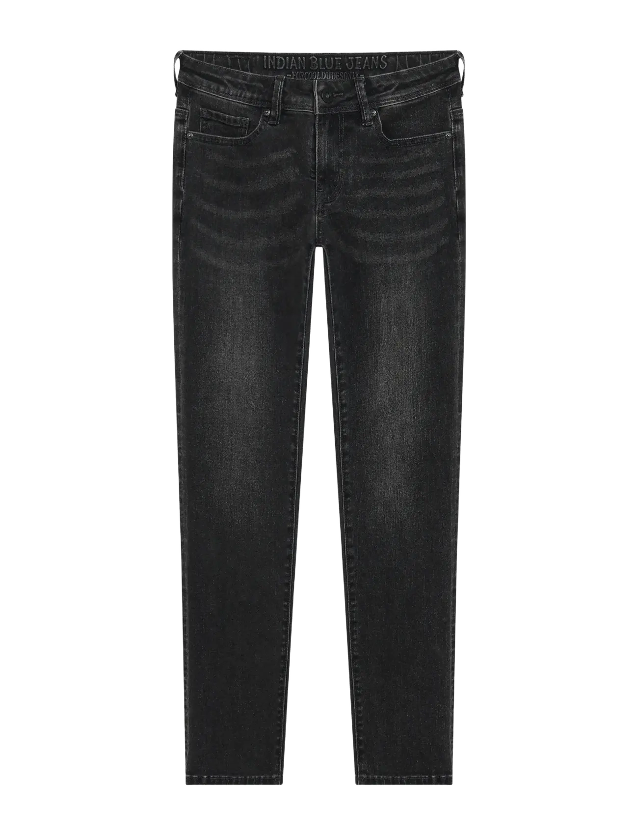 Indian Blue Jeans Straight Fit Black Jeans - Regular jeans - BLACK DENIM / black