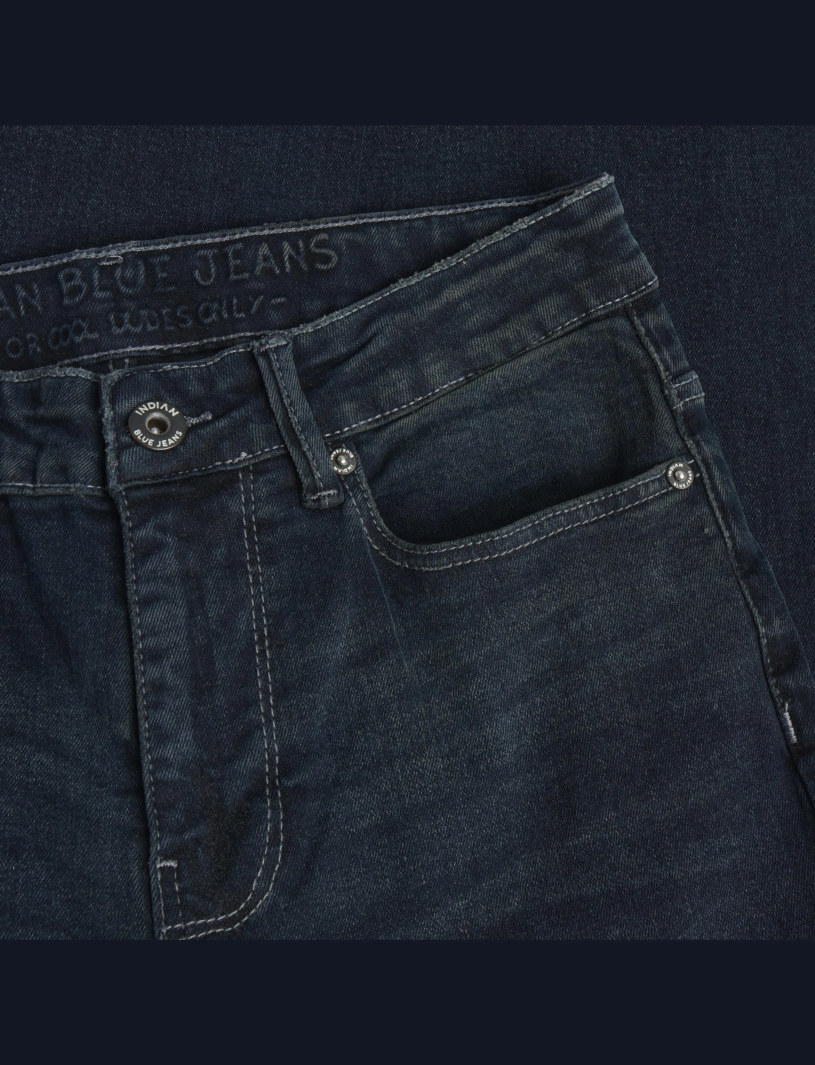 Indian Blue Jeans - Wide Straight Fit Blue jeans - dark denim - 2
