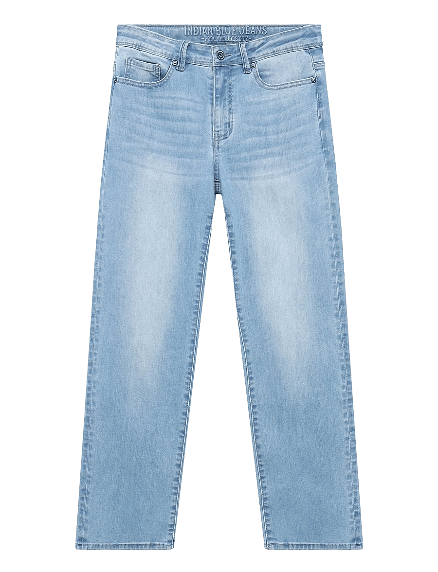 Indian Blue Jeans - Wide Loose Fit Blue Jeans - loose jeans - used medium denim - 1