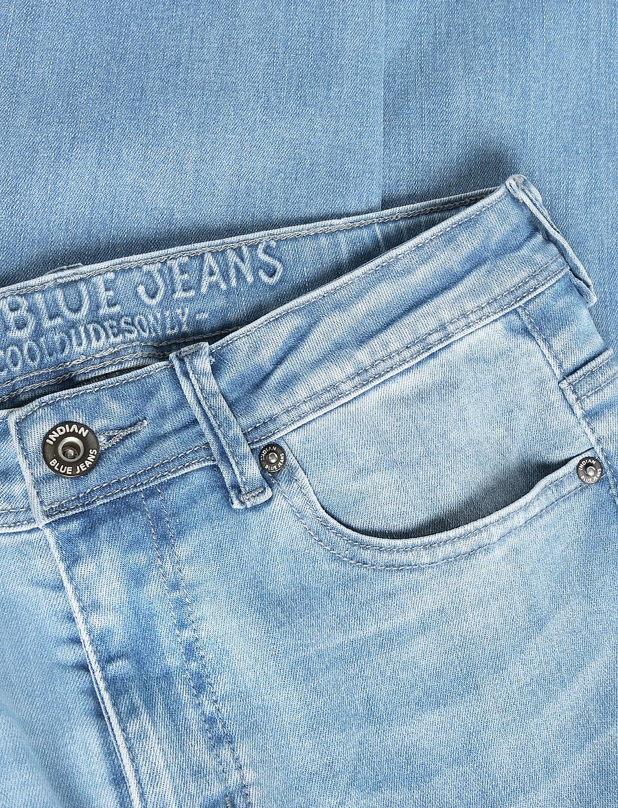 Indian Blue Jeans - Wide Loose Fit Blue Jeans - loose jeans - used medium denim - 3
