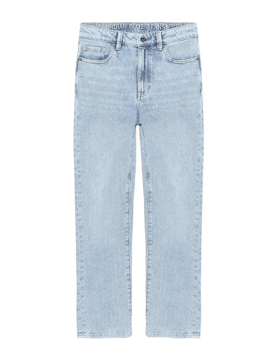 Indian Blue Jeans - Wide Loose Fit Blue Jeans - loose jeans - light denim blue - 0