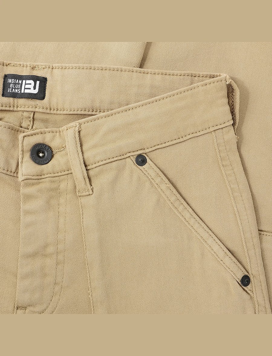 Indian Blue Jeans - Pants Wide Loose Fit - chinos - sand storm - 2