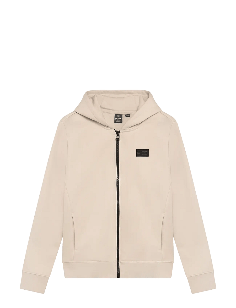Indian Blue Jeans - Hooded Zip Jacket Brushed - kapuzenpullover - pale sand - 0