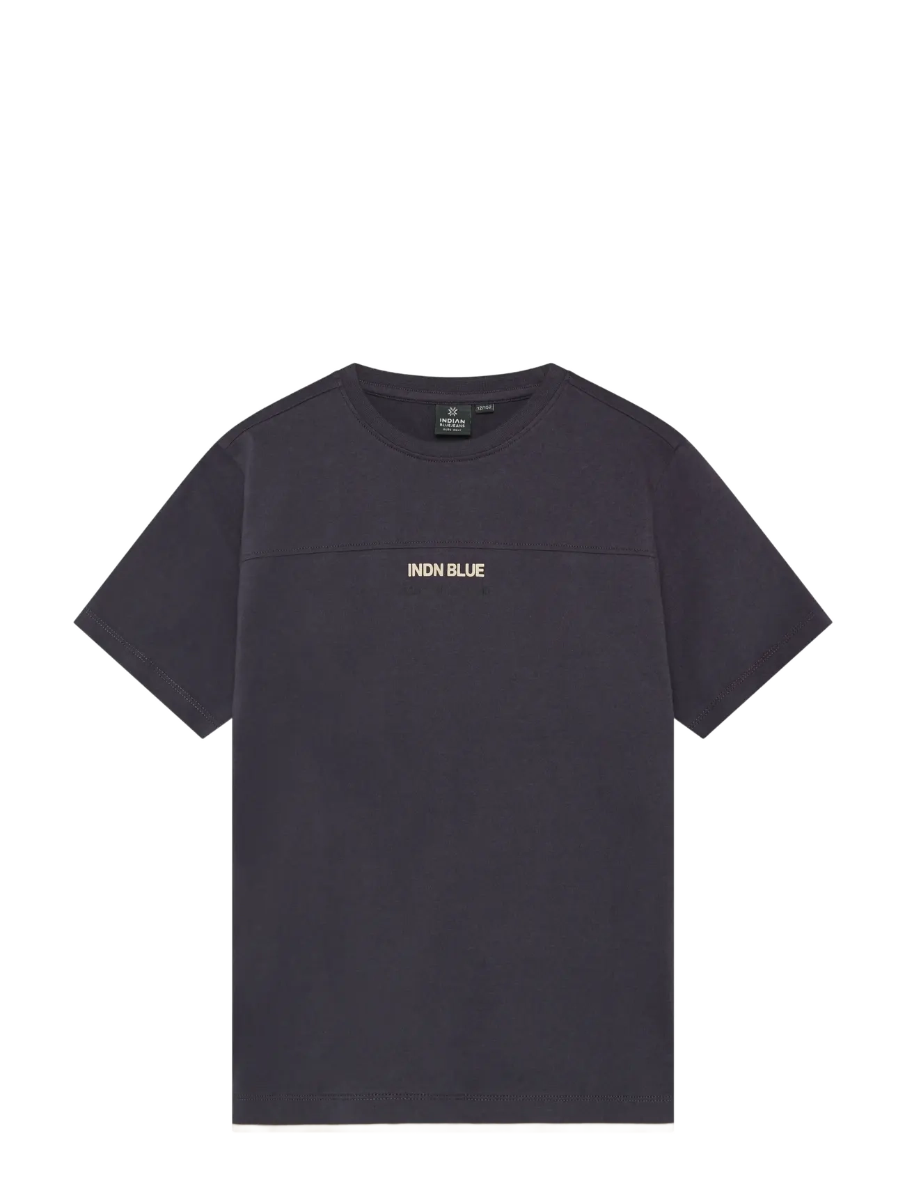 Indian Blue Jeans Loose Fit T-Shirt Backprint - Indian Blue Jeans - DUSTY DARK PURPLE / purple