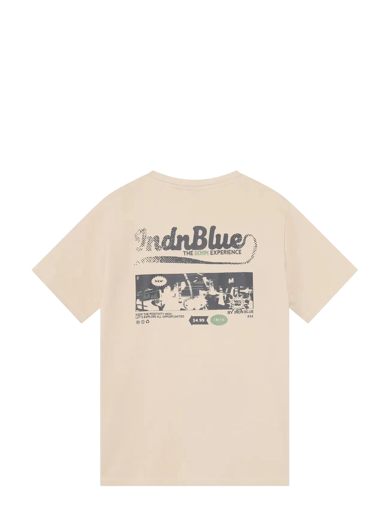 Indian Blue Jeans - T-Shirt Indian Blue - pale sand - 1