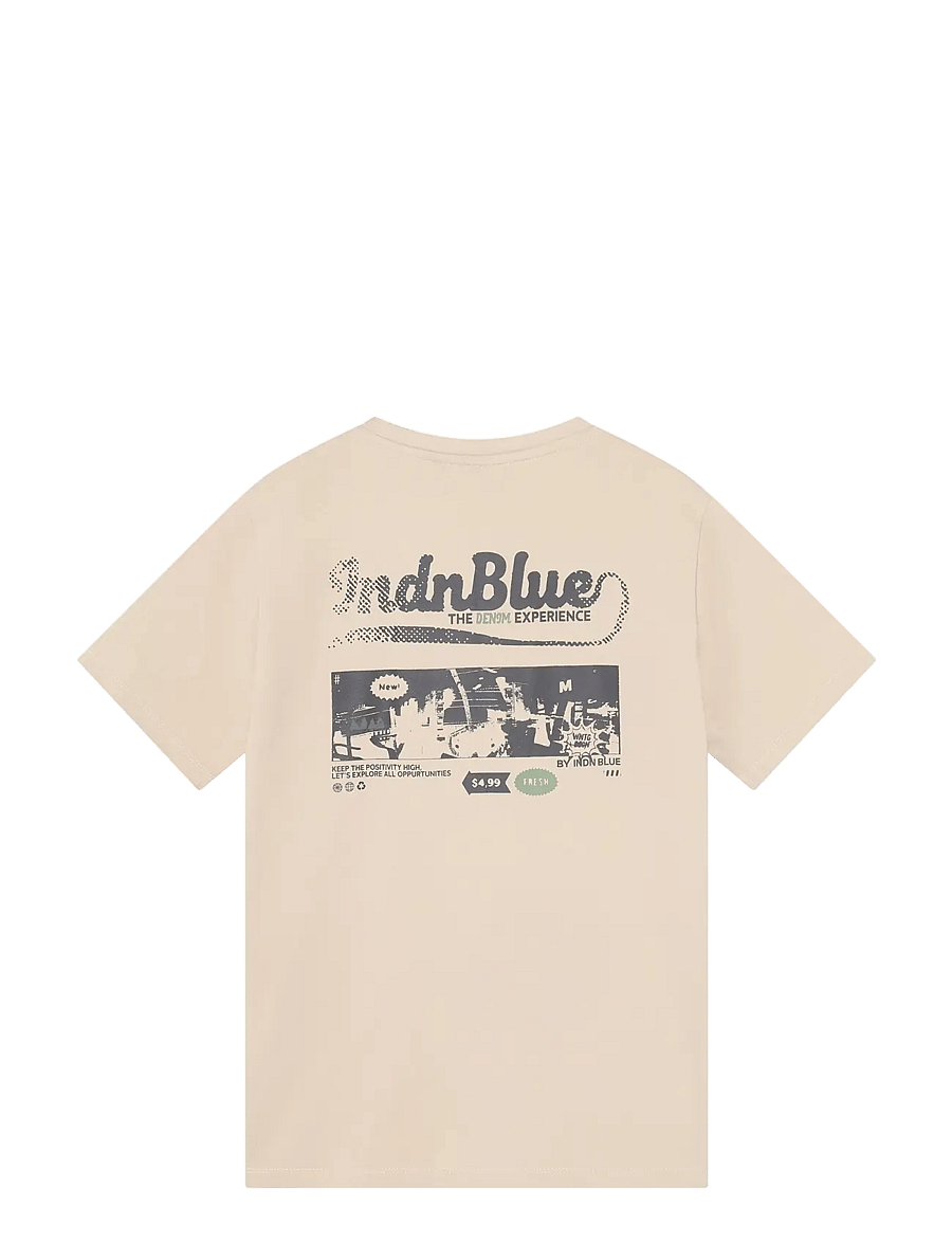 Indian Blue Jeans - T-Shirt Indian Blue - kortærmede t-shirts - pale sand - 1