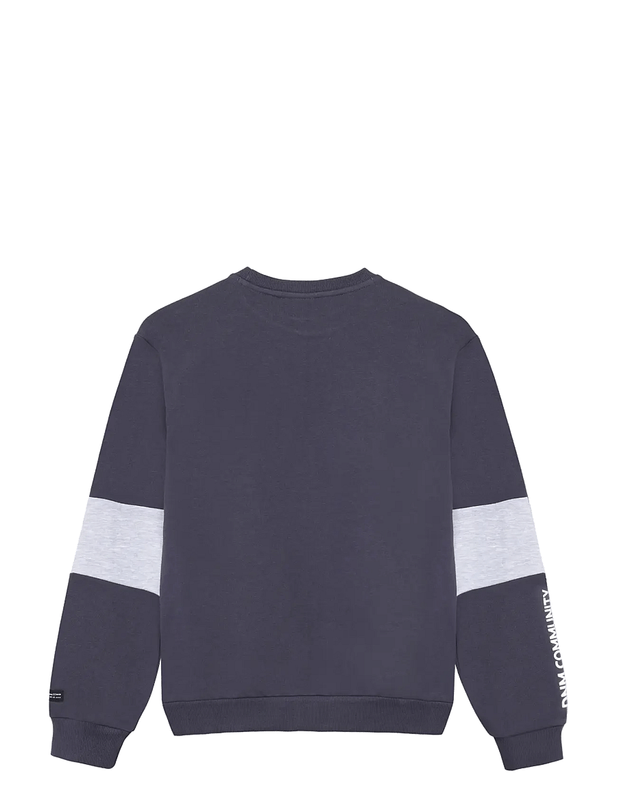 Indian Blue Jeans - Loose Fit Sweat Chest Brushed - sweatshirts - dusty dark purple - 1