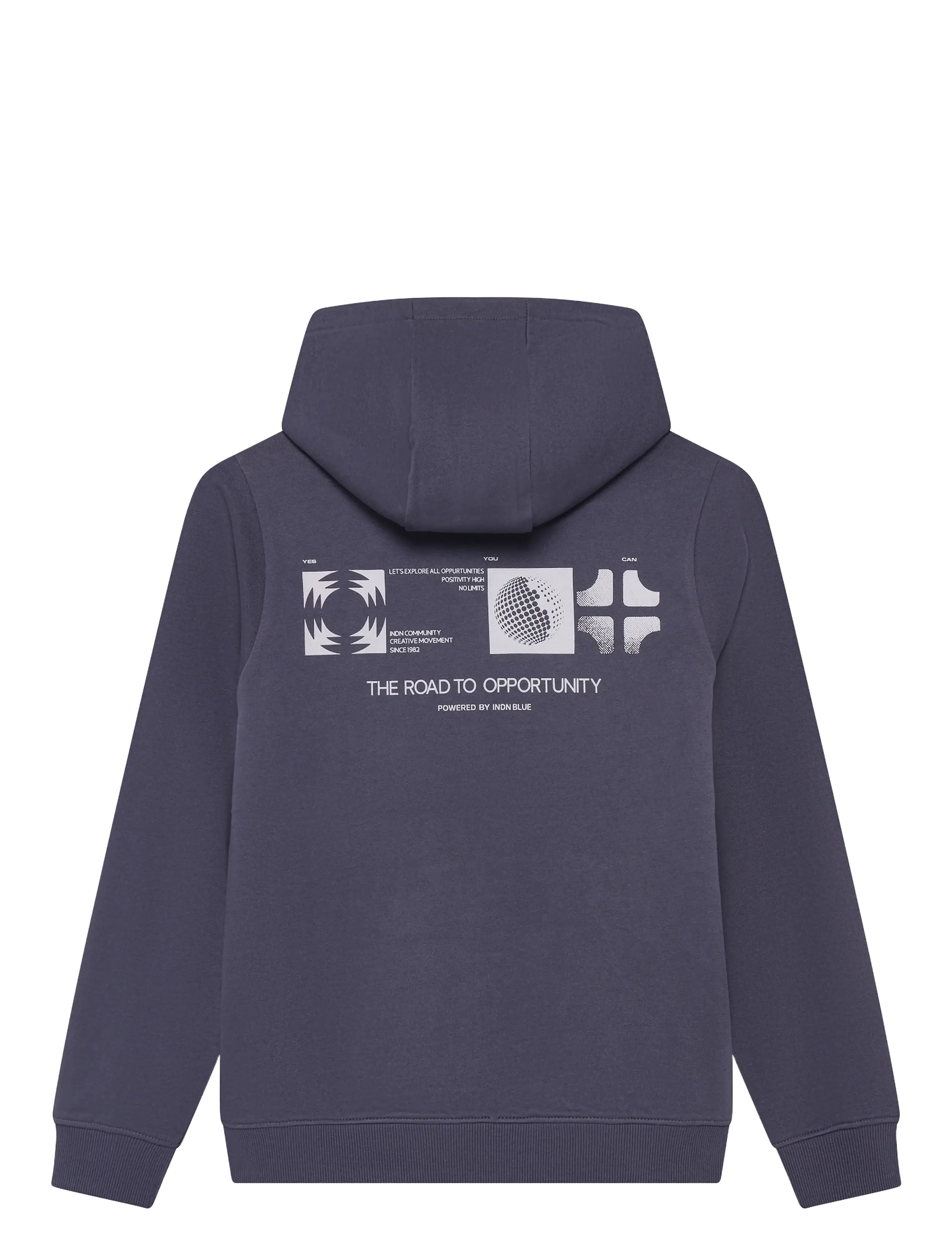 Indian Blue Jeans - Hoodie Backprint Brushed - dusty dark purple - 2