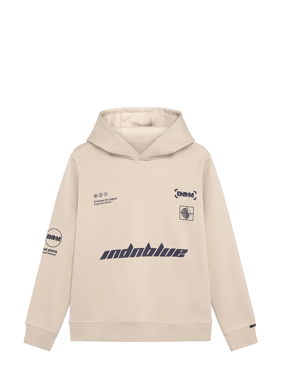 Indian Blue Jeans - Hoodie Indian Blue Brushed - kapuzenpullover - pale sand - 0