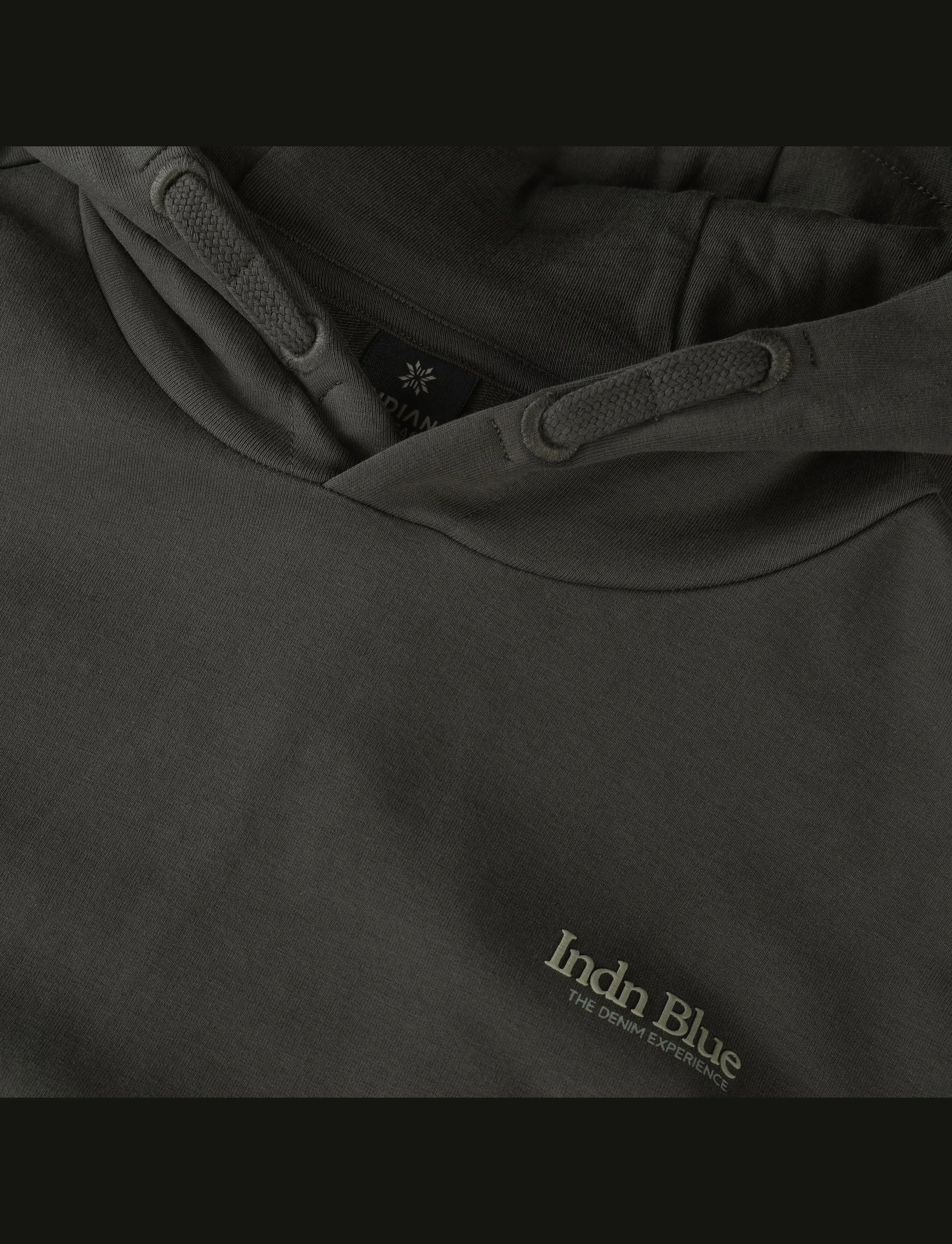 Indian Blue Jeans - Loose Fit Hoodie Basic - herbstliche kleidung - dust army - 2