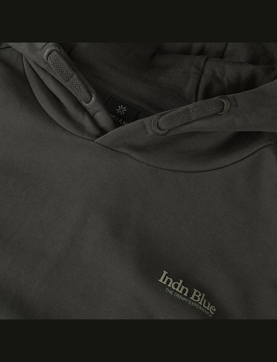Indian Blue Jeans - Loose Fit Hoodie Basic - kapuzenpullover - dust army - 2