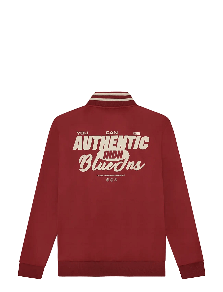 Indian Blue Jeans - Zipper Jacket Contrast Sleeve - bomberjacken - soft bordeaux - 1