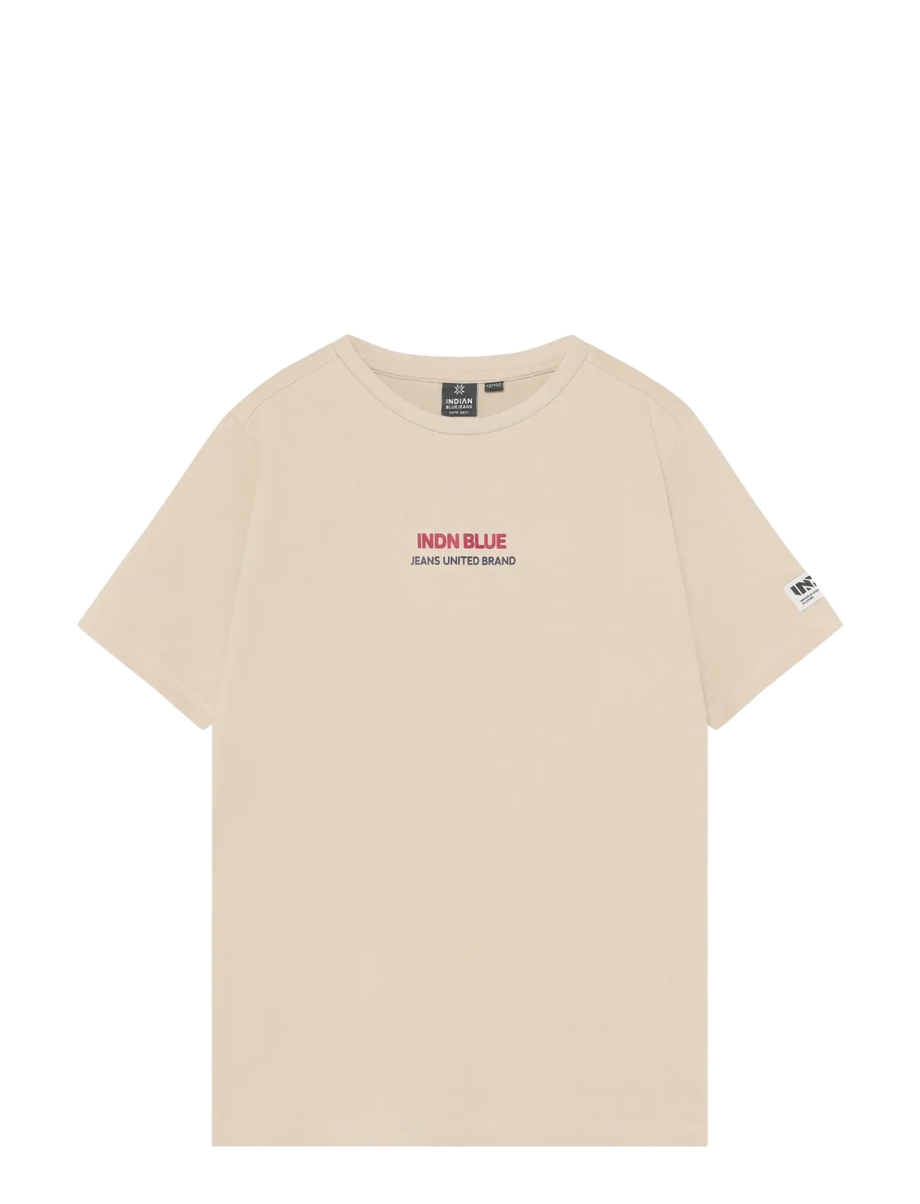 Indian Blue Jeans T-Shirt Indian Backprint - Short-sleeved t-shirts - PALE SAND / beige