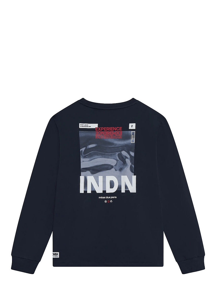 Indian Blue Jeans - T-Shirt LS Backprint Indian - langärmelig - deep navy - 2