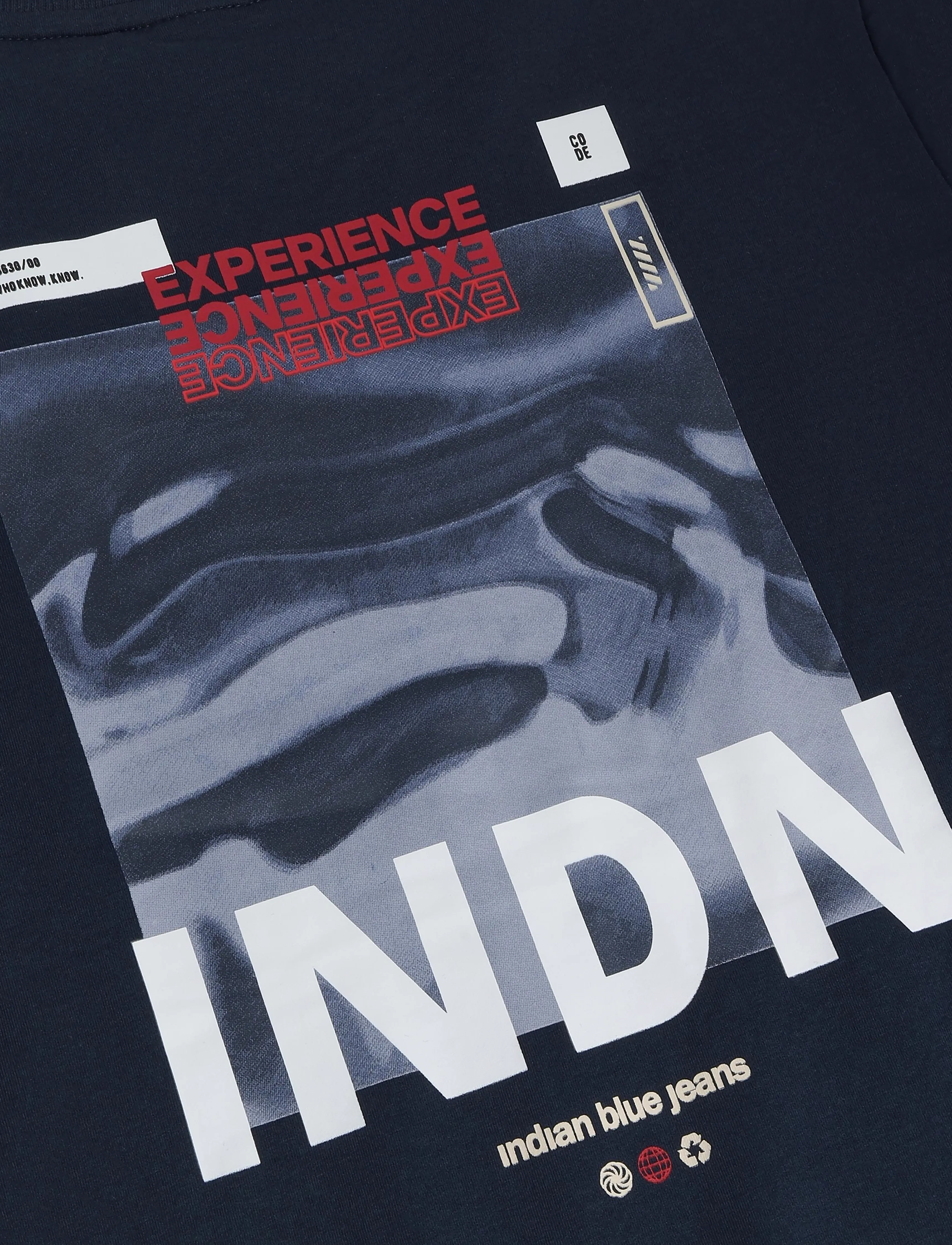 Indian Blue Jeans - T-Shirt LS Backprint Indian - höstkläder - deep navy - 3