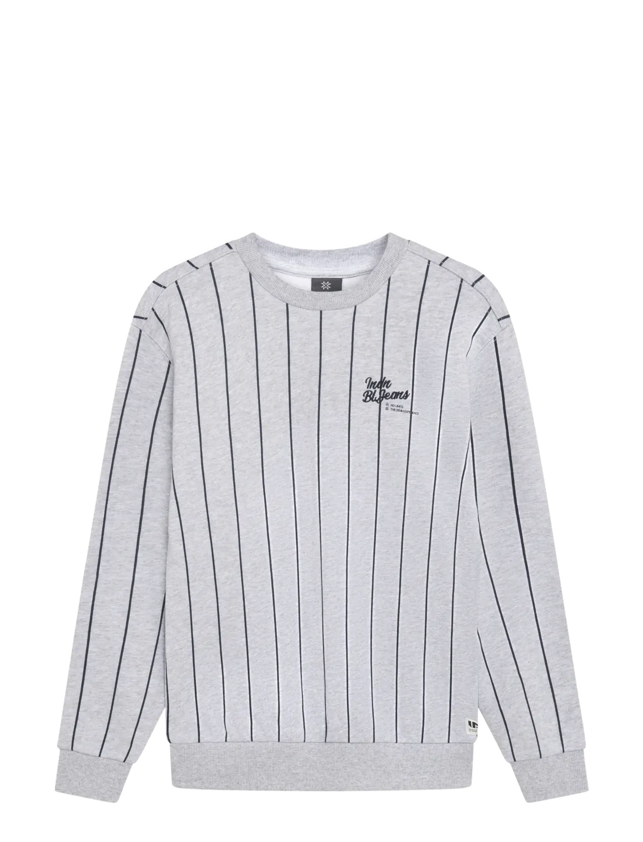Indian Blue Jeans Loose Fit Sweat Stripe - Sweatshirts - FRESH GREY MELANGE / grey