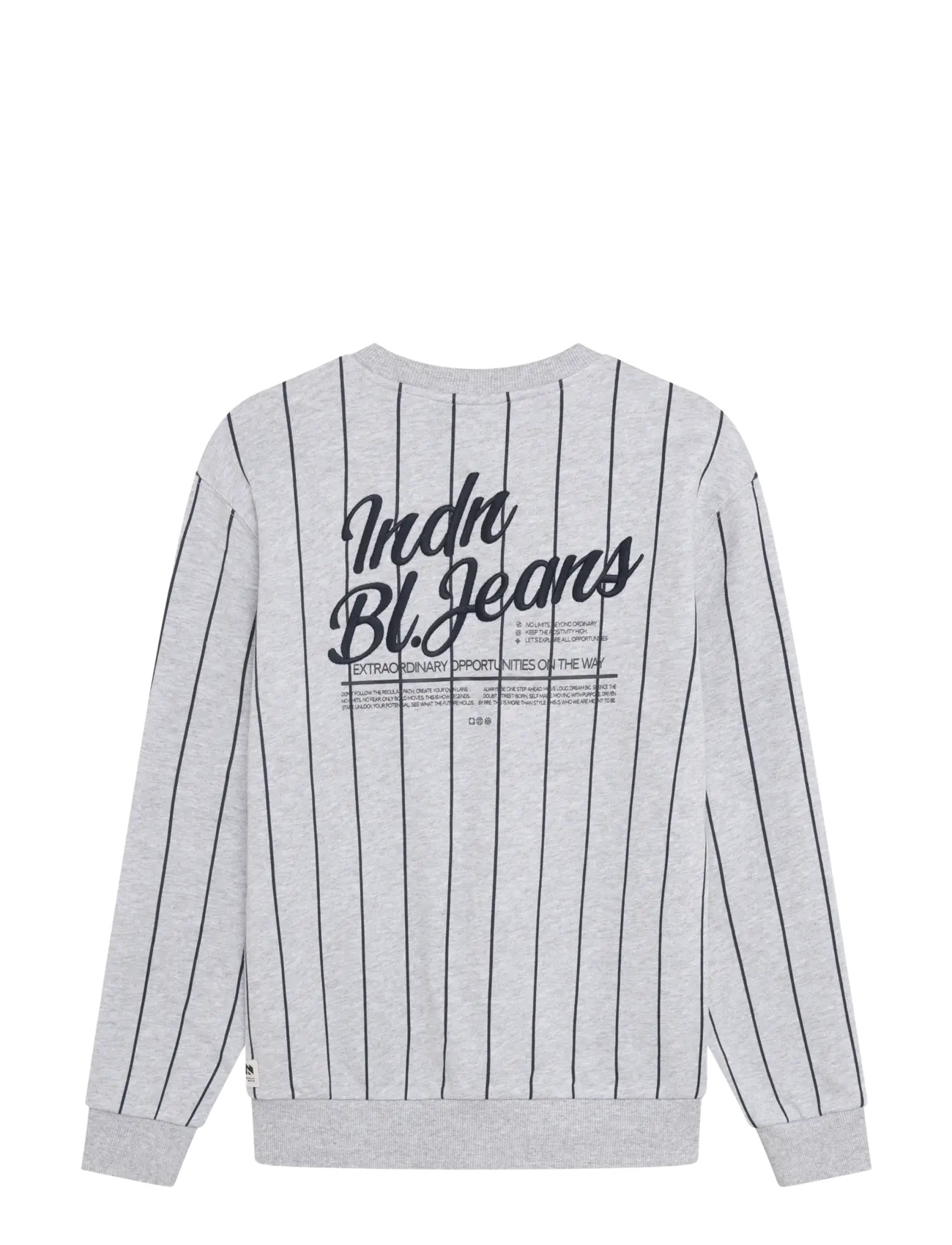 Indian Blue Jeans - Loose Fit Sweat Stripe - sweatshirts - fresh grey melange - 1