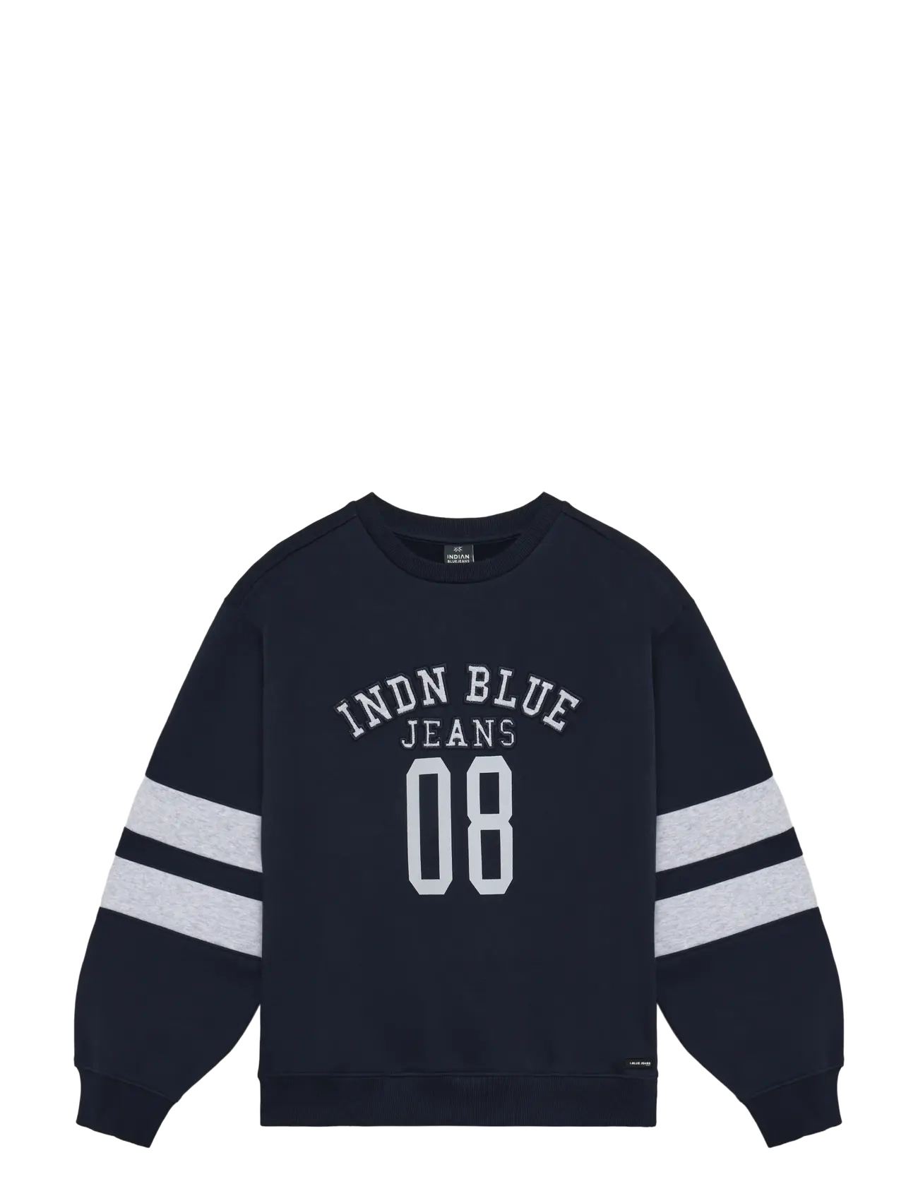 Indian Blue Jeans Loose Fit Sweat College Brush - Sweatshirts - DEEP NAVY / navy