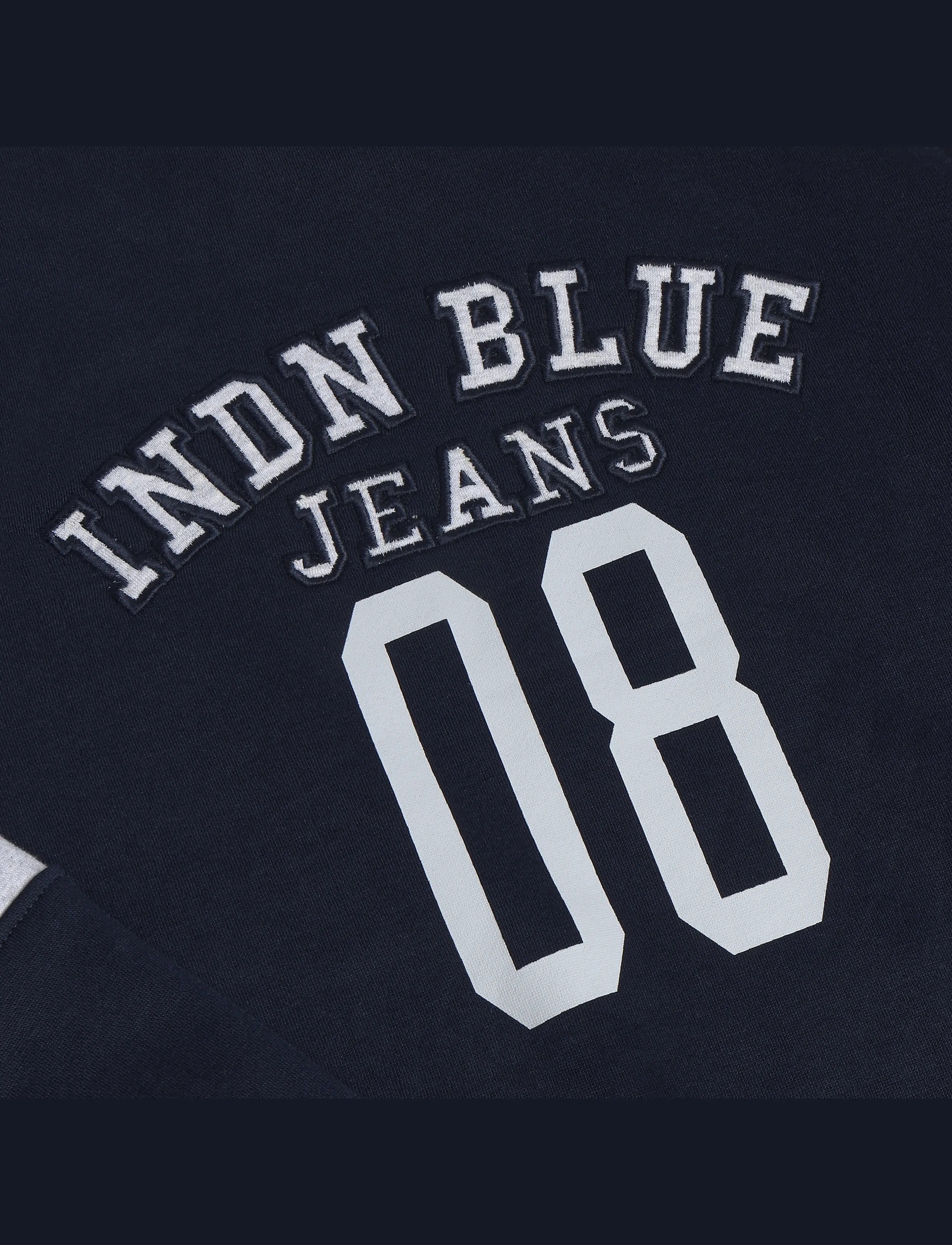 Indian Blue Jeans - Loose Fit Sweat College Brush - sweatshirts - deep navy - 2