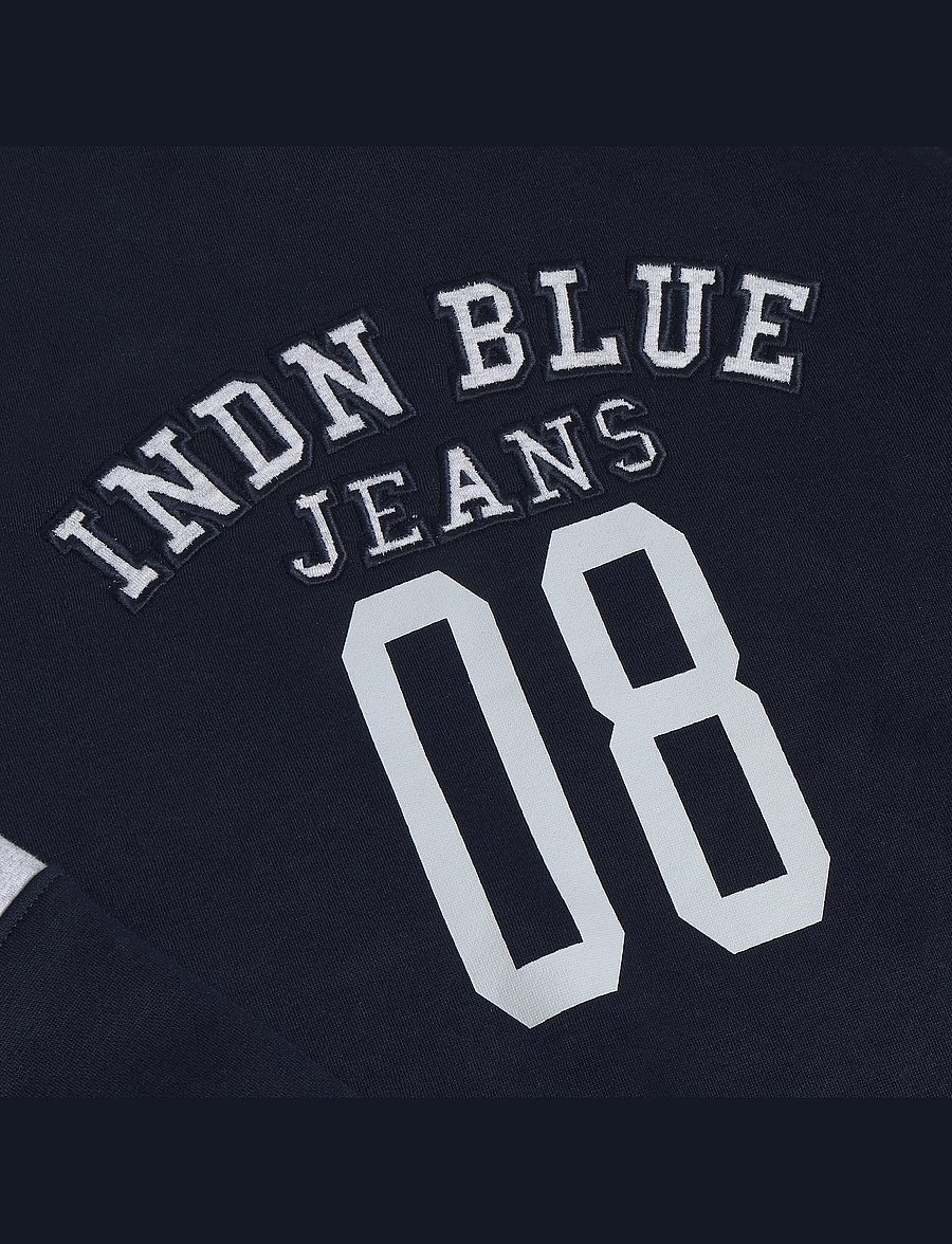 Indian Blue Jeans - Loose Fit Sweat College Brush - sweatshirts - deep navy - 2