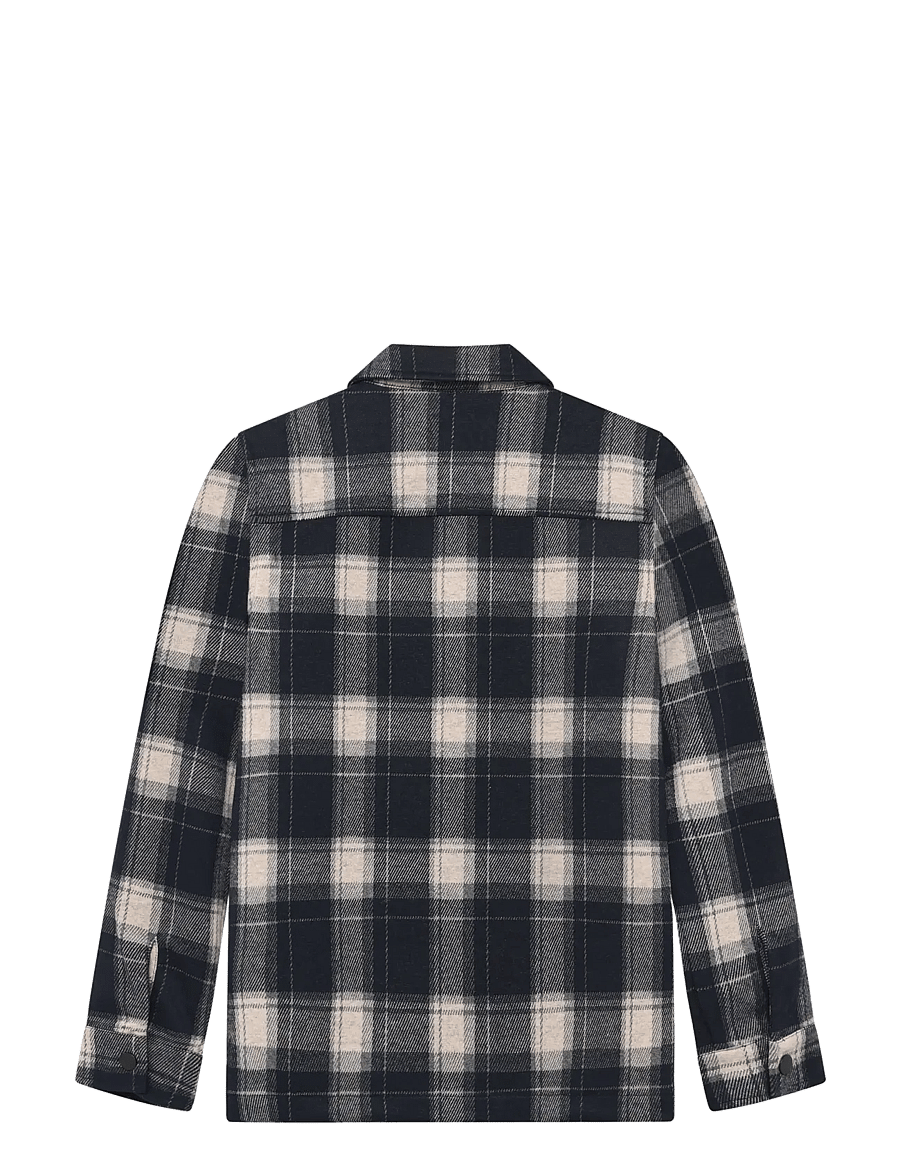 Indian Blue Jeans - Shirt Jacket Zip Check - overshirts - antra ash - 1
