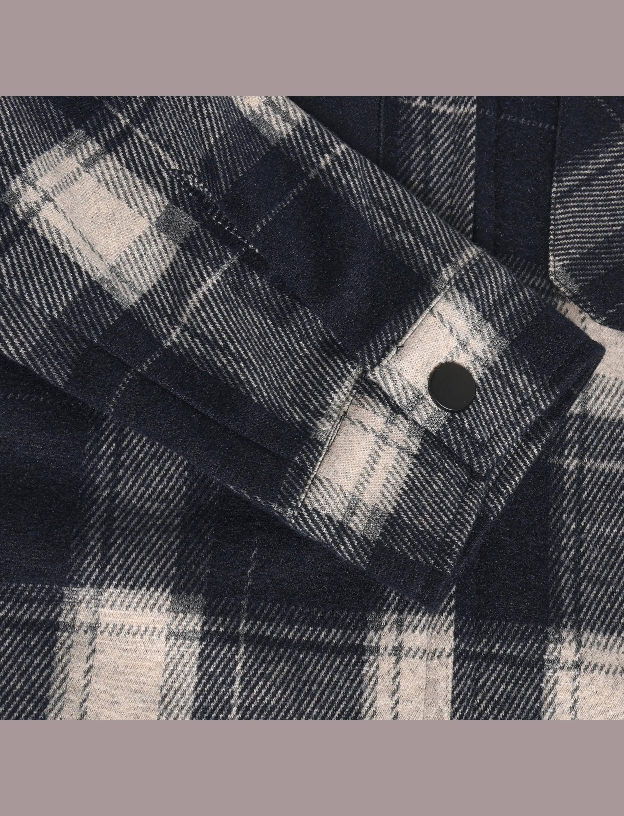 Indian Blue Jeans - Shirt Jacket Zip Check - overshirts - antra ash - 3