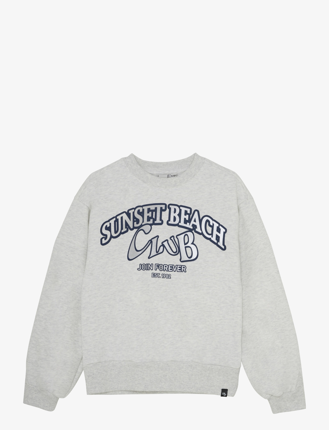 Indian Blue Jeans Sweater Melange, 128, Sweatshirts & Hoodies, Grau - Sweatshirts, Kinder
