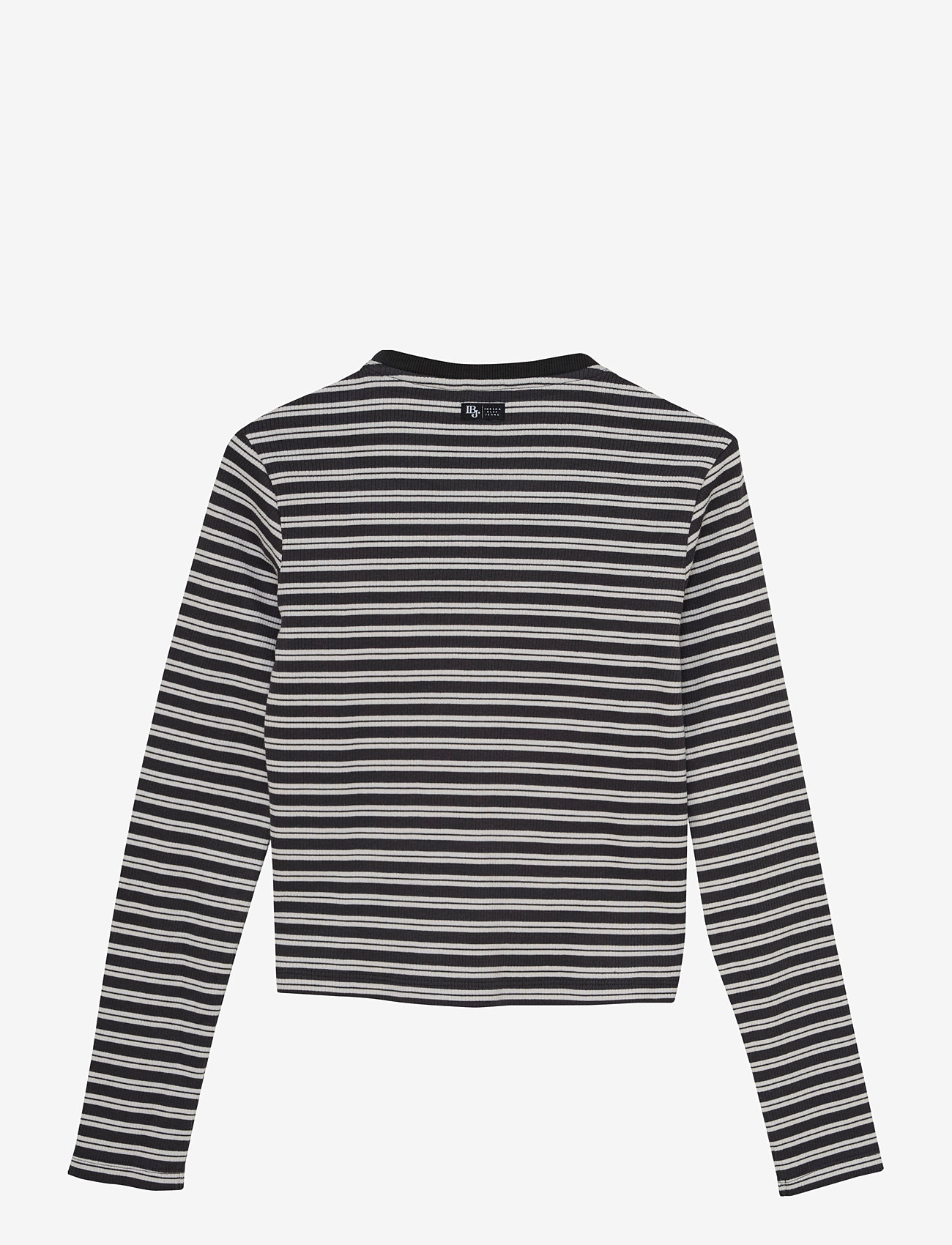 Indian Blue Jeans - T-shirt LS Cropped Striped - langærmede t-shirts - phantom - 1