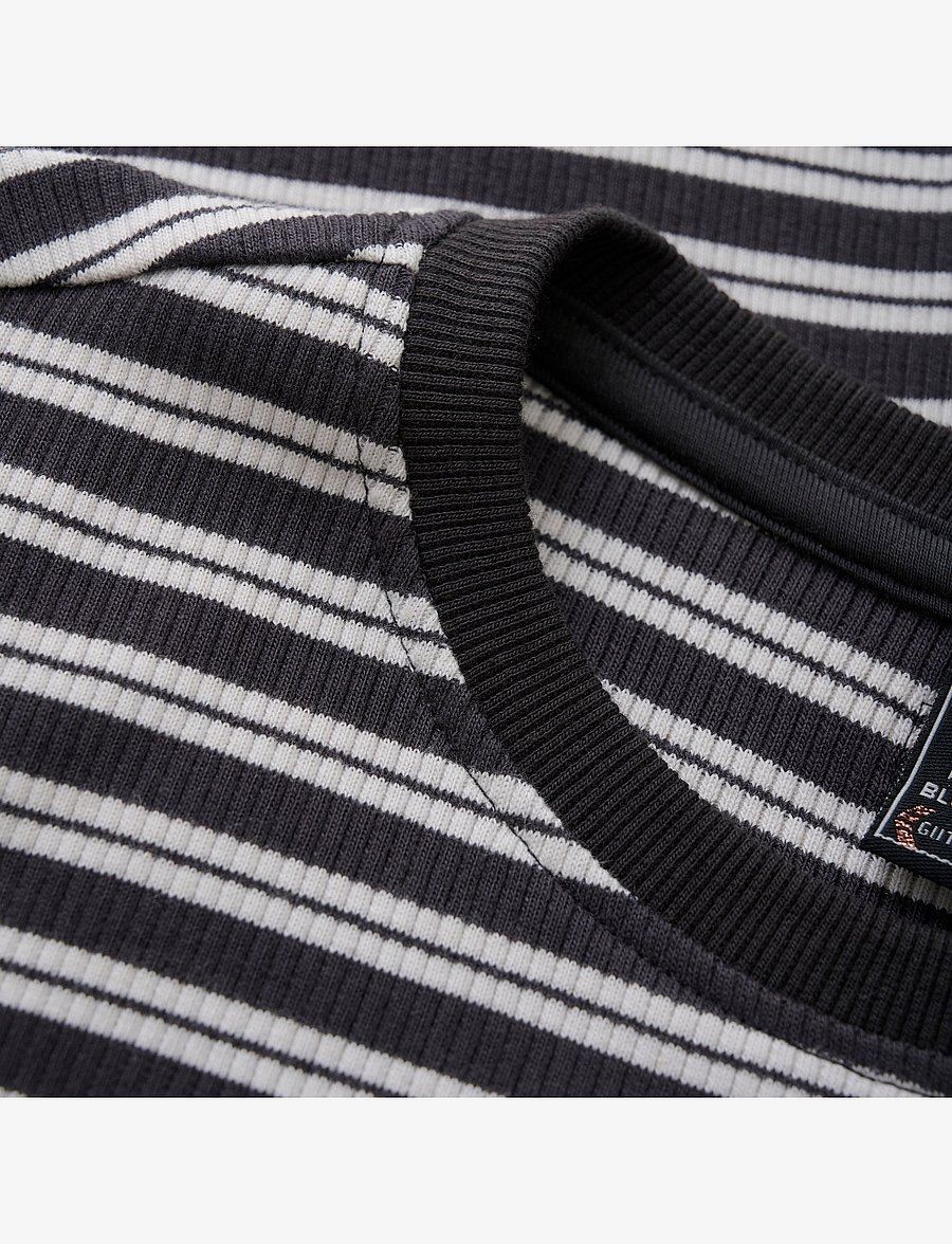 Indian Blue Jeans - T-shirt LS Cropped Striped - långärmade t-shirts - phantom - 2