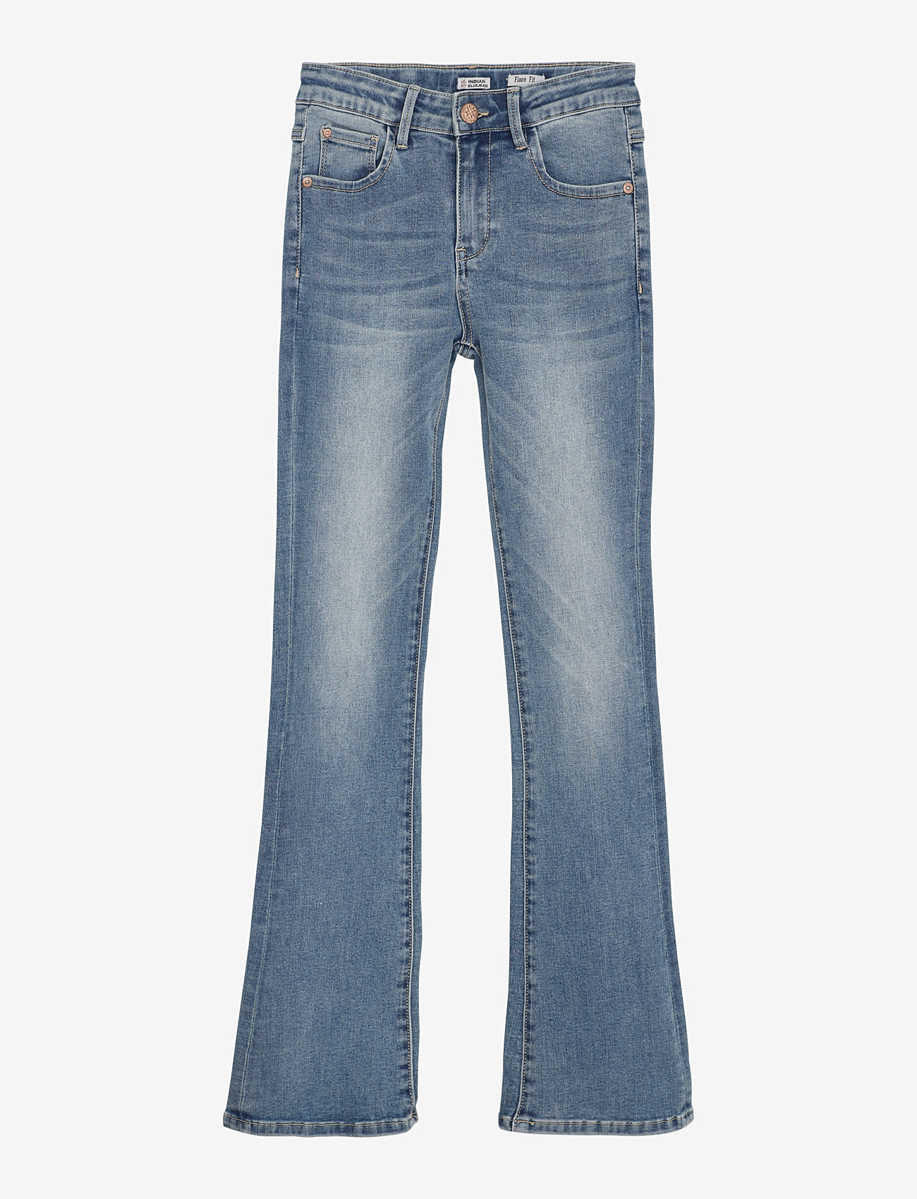 Indian Blue Jeans - 2102 Flared Fit Medium Jeans - regular jeans - medium denim - 0