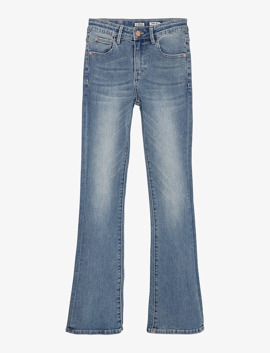 Indian Blue Jeans - 2102 Flared Fit Medium Jeans - regular jeans - medium denim - 0
