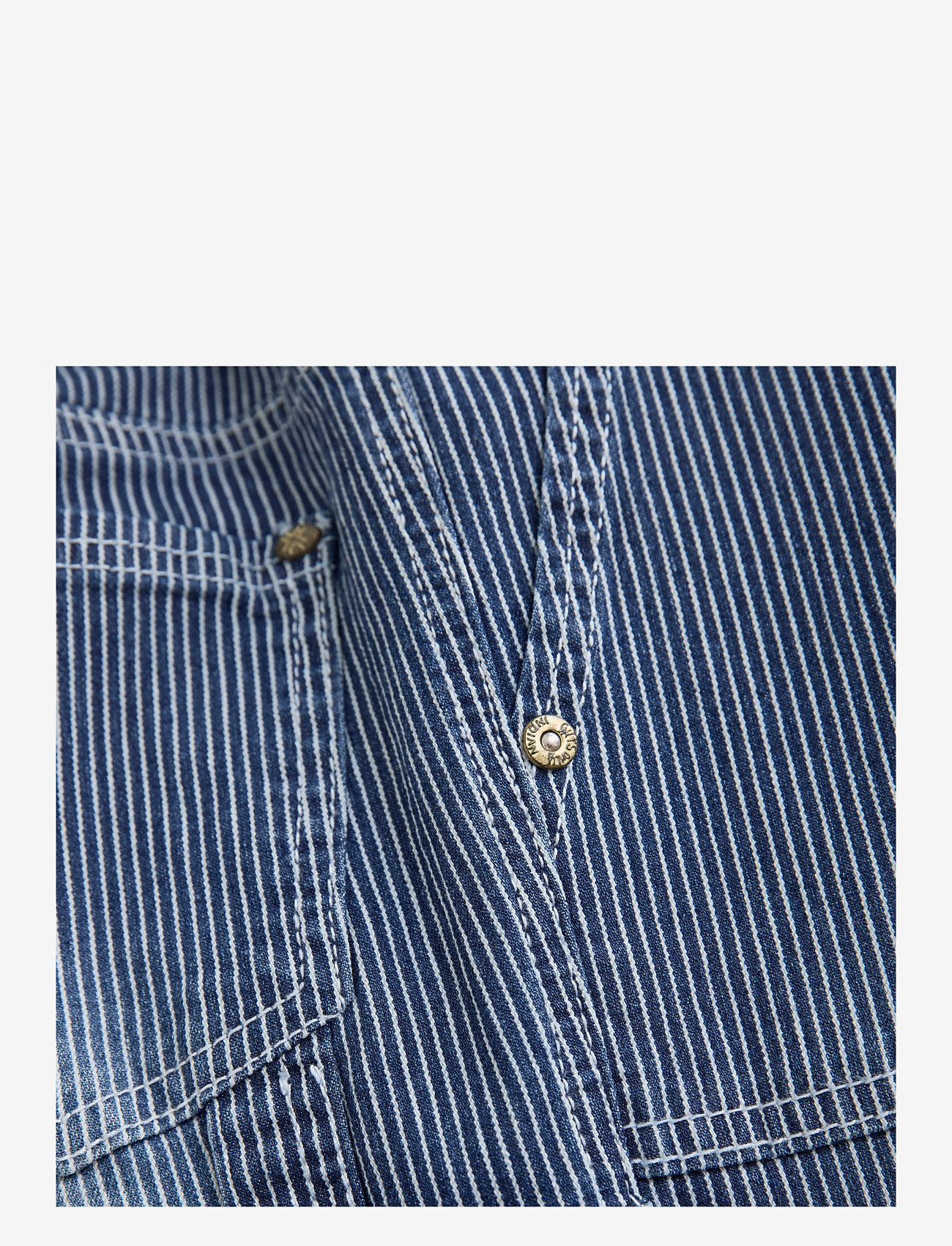 Indian Blue Jeans - Wide Worker Striped Pants - brede jeans - blueprint - 4