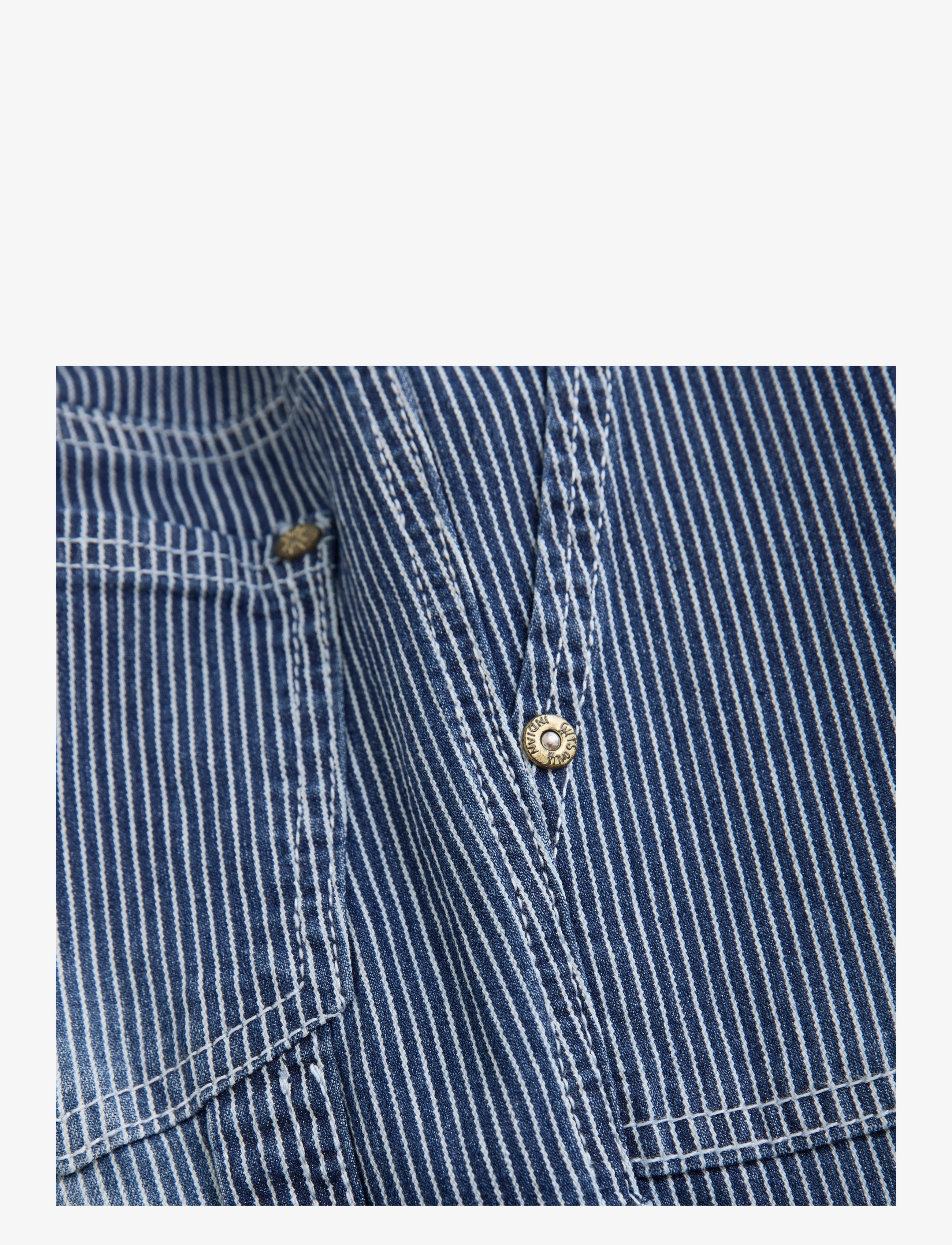 Indian Blue Jeans - Wide Worker Striped Pants - hosen mit weitem bein - blueprint - 4