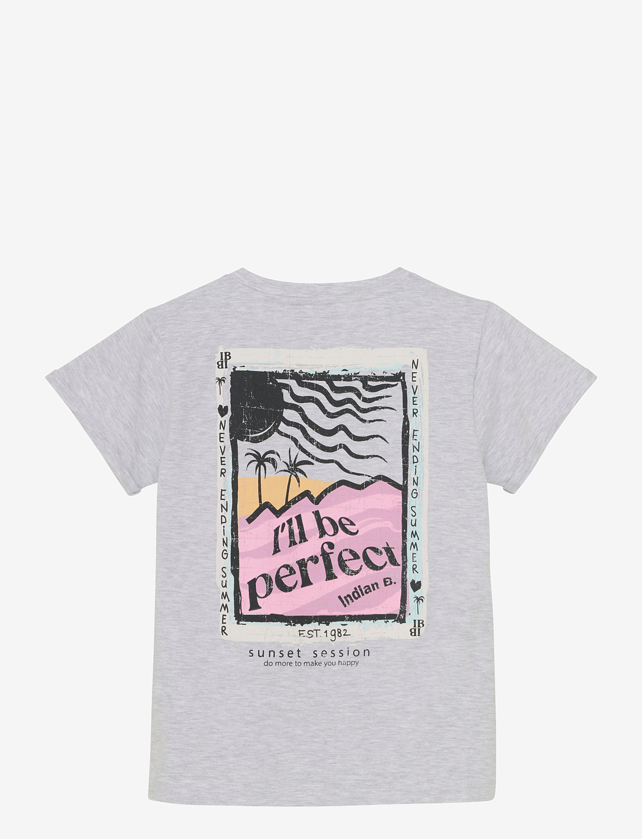 Indian Blue Jeans - T-shirt Backprint - short-sleeved t-shirts - dove - 1