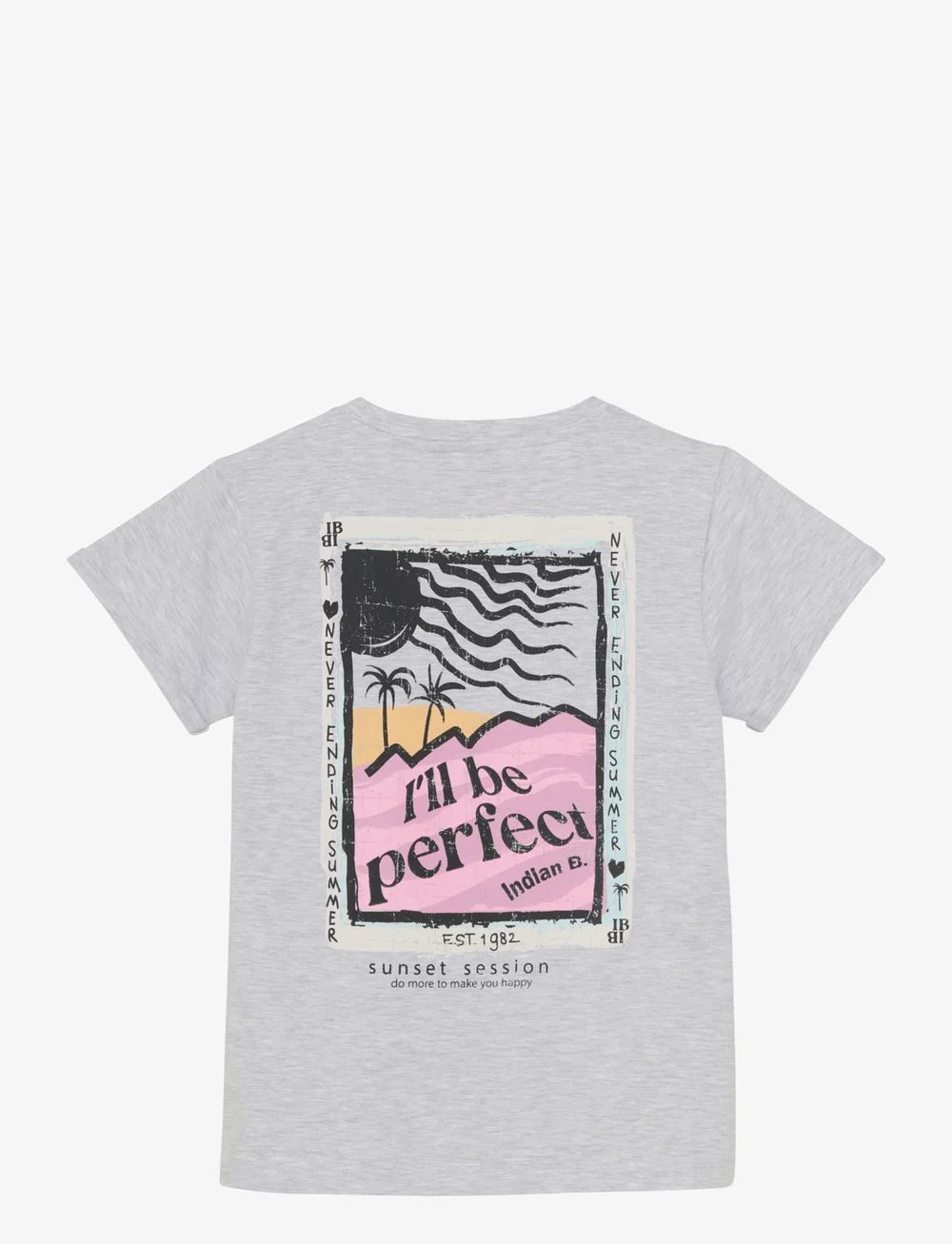 Indian Blue Jeans - T-shirt Backprint - marškinėliai trumpomis rankovėmis - dove - 1