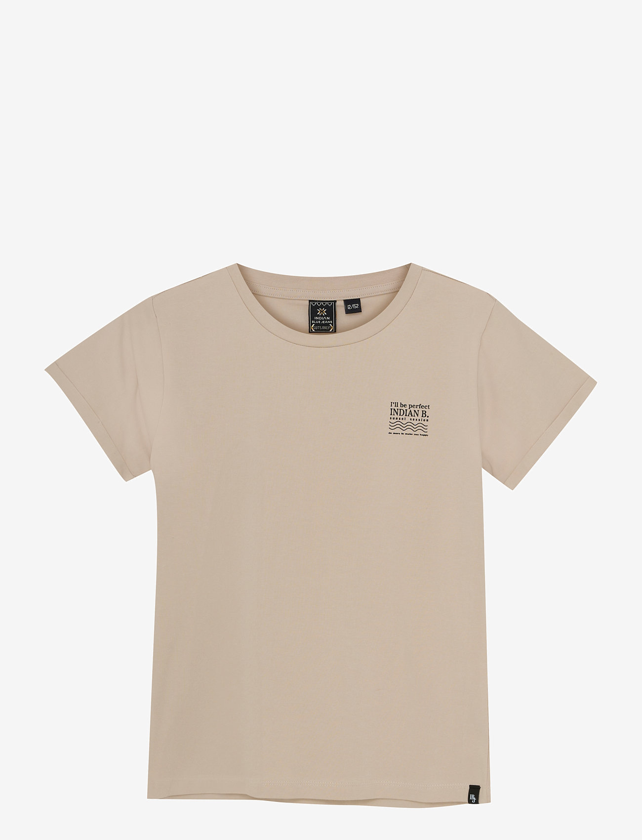 Indian Blue Jeans - T-shirt Backprint - short-sleeved t-shirts - sandshell - 0