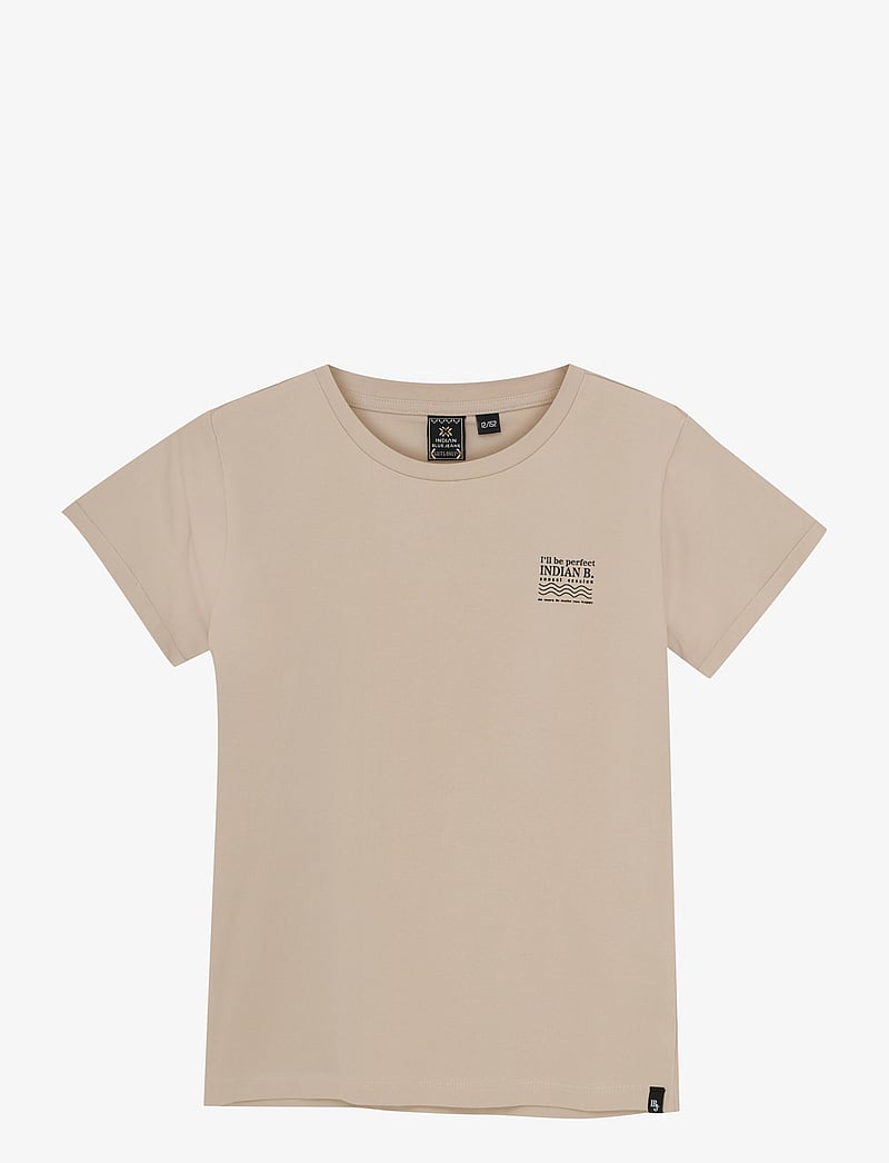 Indian Blue Jeans - T-shirt Backprint - short-sleeved t-shirts - sandshell - 0