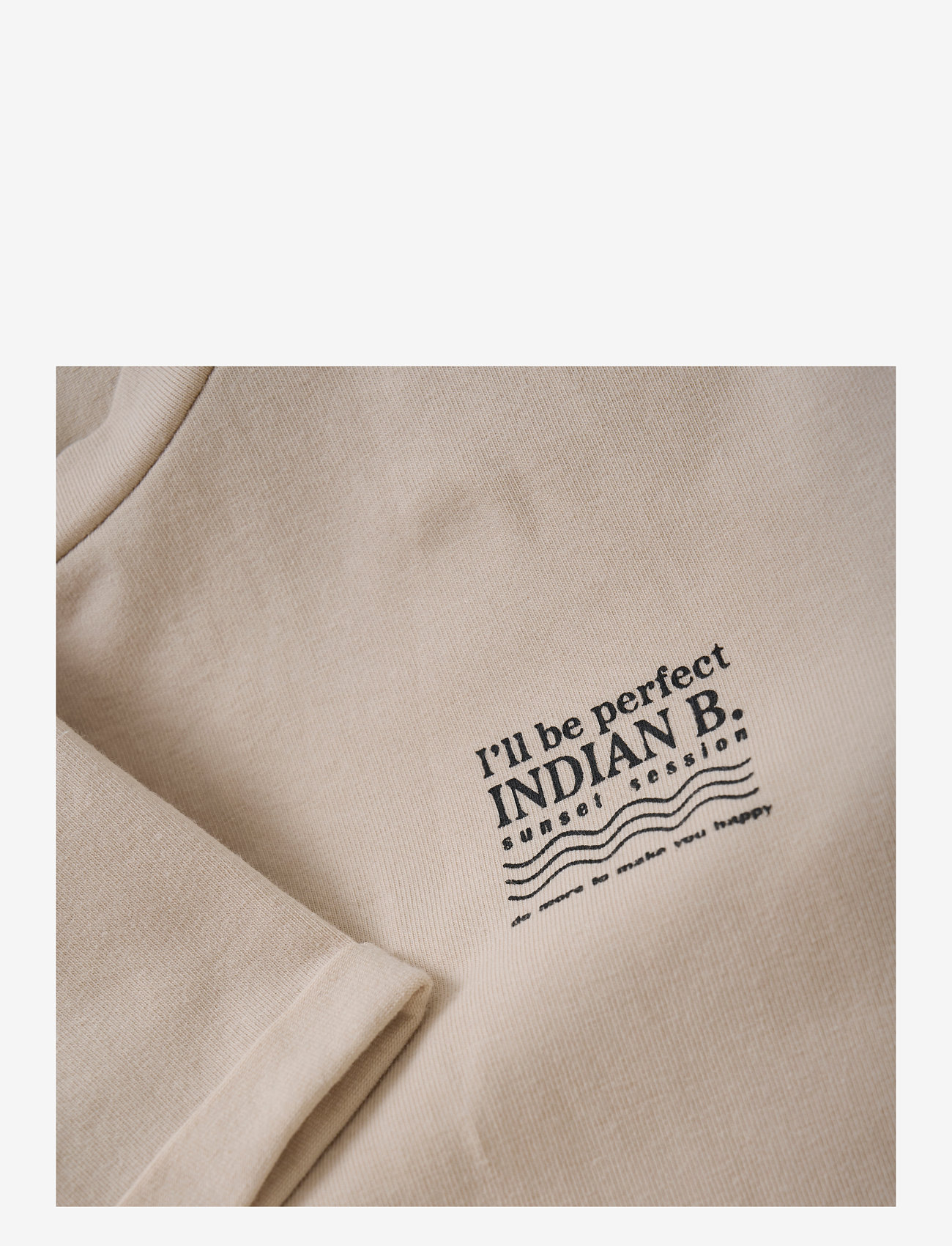 Indian Blue Jeans - T-shirt Backprint - short-sleeved t-shirts - sandshell - 2