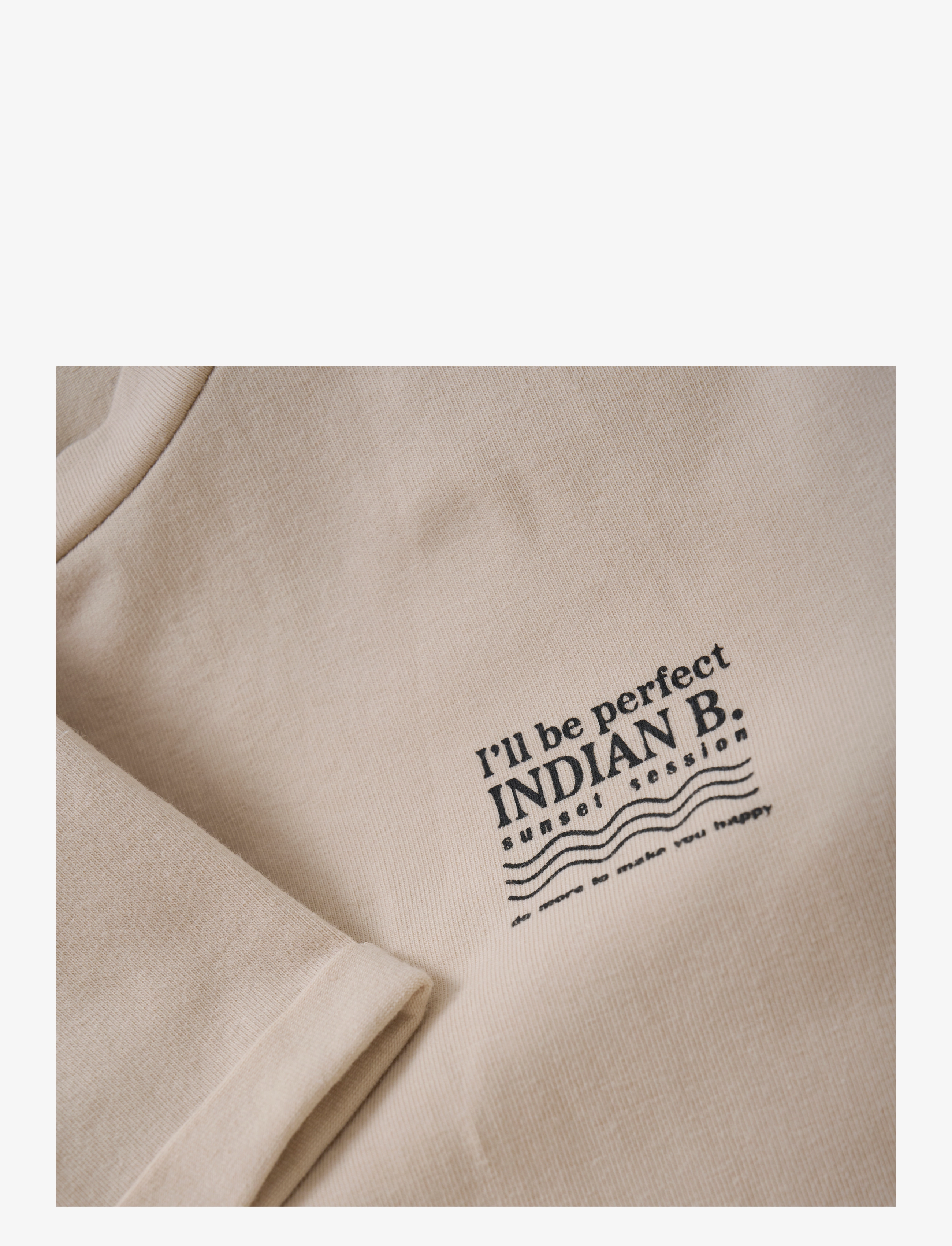 Indian Blue Jeans - T-shirt Backprint - kortærmede t-shirts - sandshell - 2