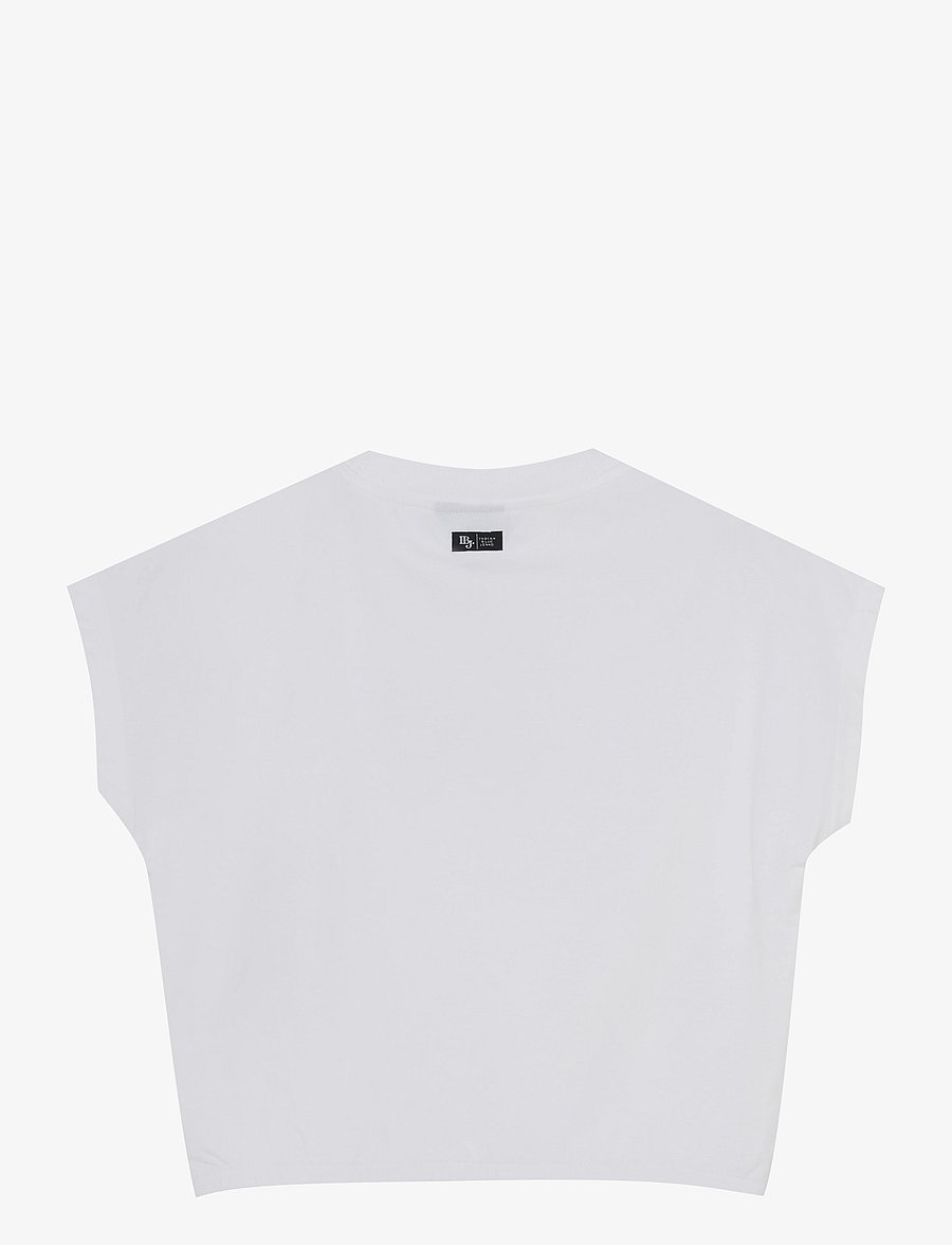 Indian Blue Jeans - T-shirt Wide Cropped - lyhythihaiset t-paidat - bright white - 2