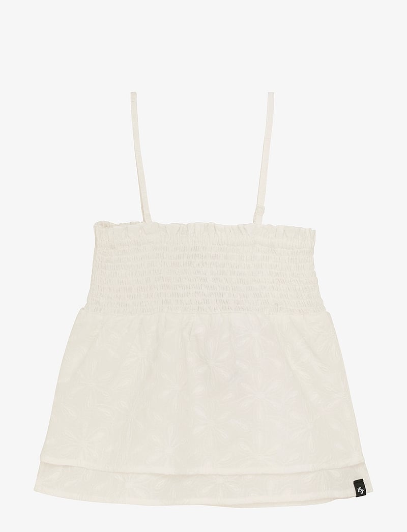 Indian Blue Jeans - Broderie Singlet - linnen - cloud - 0