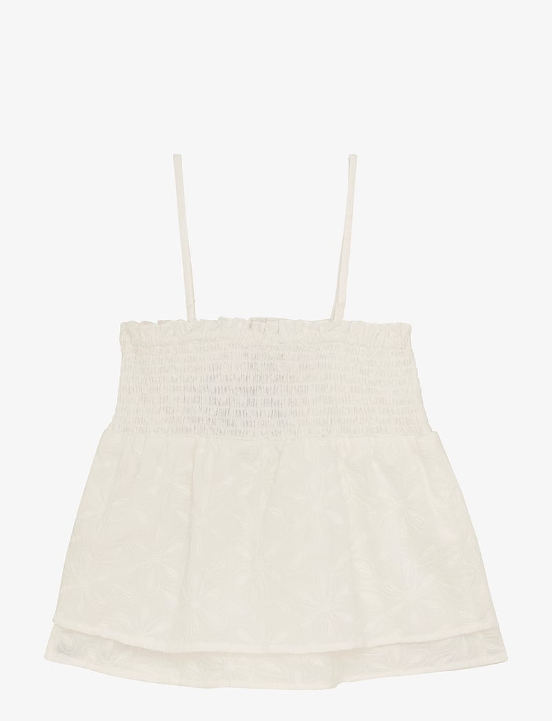 Indian Blue Jeans - Broderie Singlet - linnen - cloud - 1